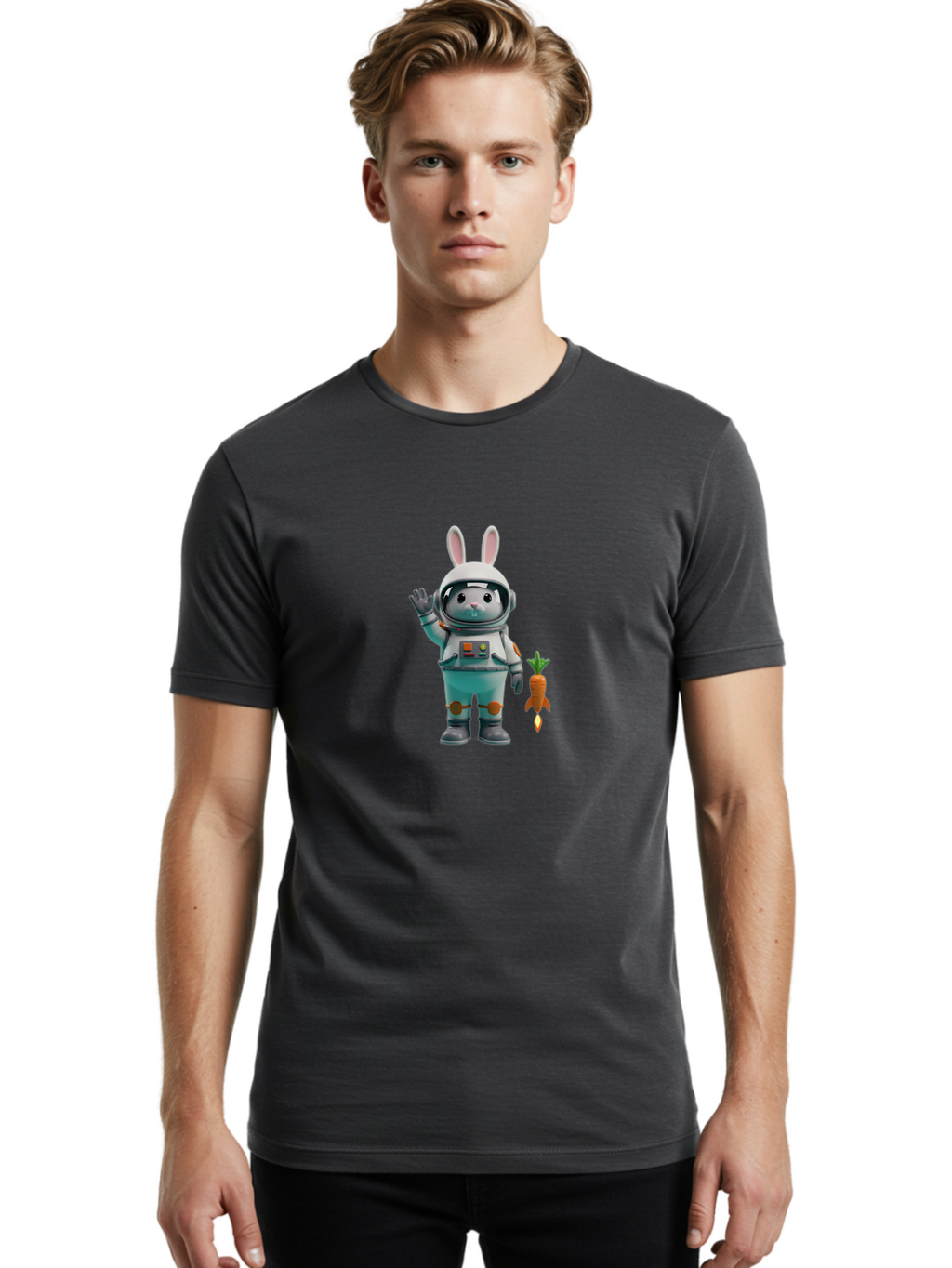 Astronaut-Bunny-12 Men'S Graphic Tee, 100% Cotton, Comfortable Casual Summer Wear, Machine Washable, Vintage Camera, Old Camera, Antique Camera, Black Camera, Classic Photography, Photography Equipment, Nostalgic Device, Film Camera, Bah453