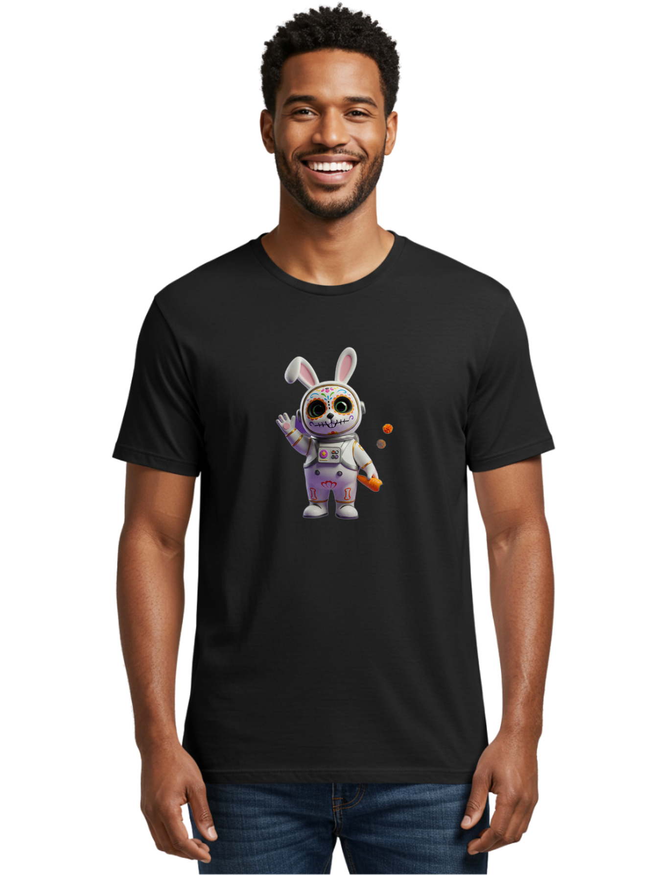 Astronaut-Bunny-13 Men'S Graphic Tee, 100% Cotton, Comfortable Casual Summer Wear, Machine Washable, Vintage Camera, Old Camera, Antique Camera, Black Camera, Classic Photography, Photography Equipment, Nostalgic Device, Film Camera, Bah454