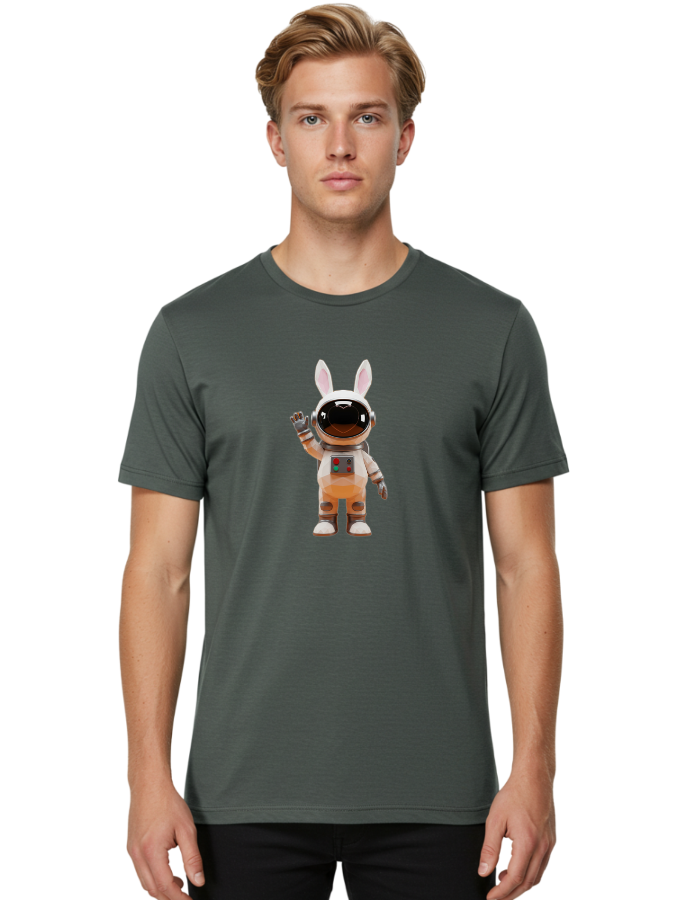 Astronaut-Bunny-4 Men'S Graphic Tee, 100% Cotton, Comfortable Casual Summer Wear, Machine Washable, Vintage Camera, Old Camera, Antique Camera, Black Camera, Classic Photography, Photography Equipment, Nostalgic Device, Film Camera, Camera Art Bah483