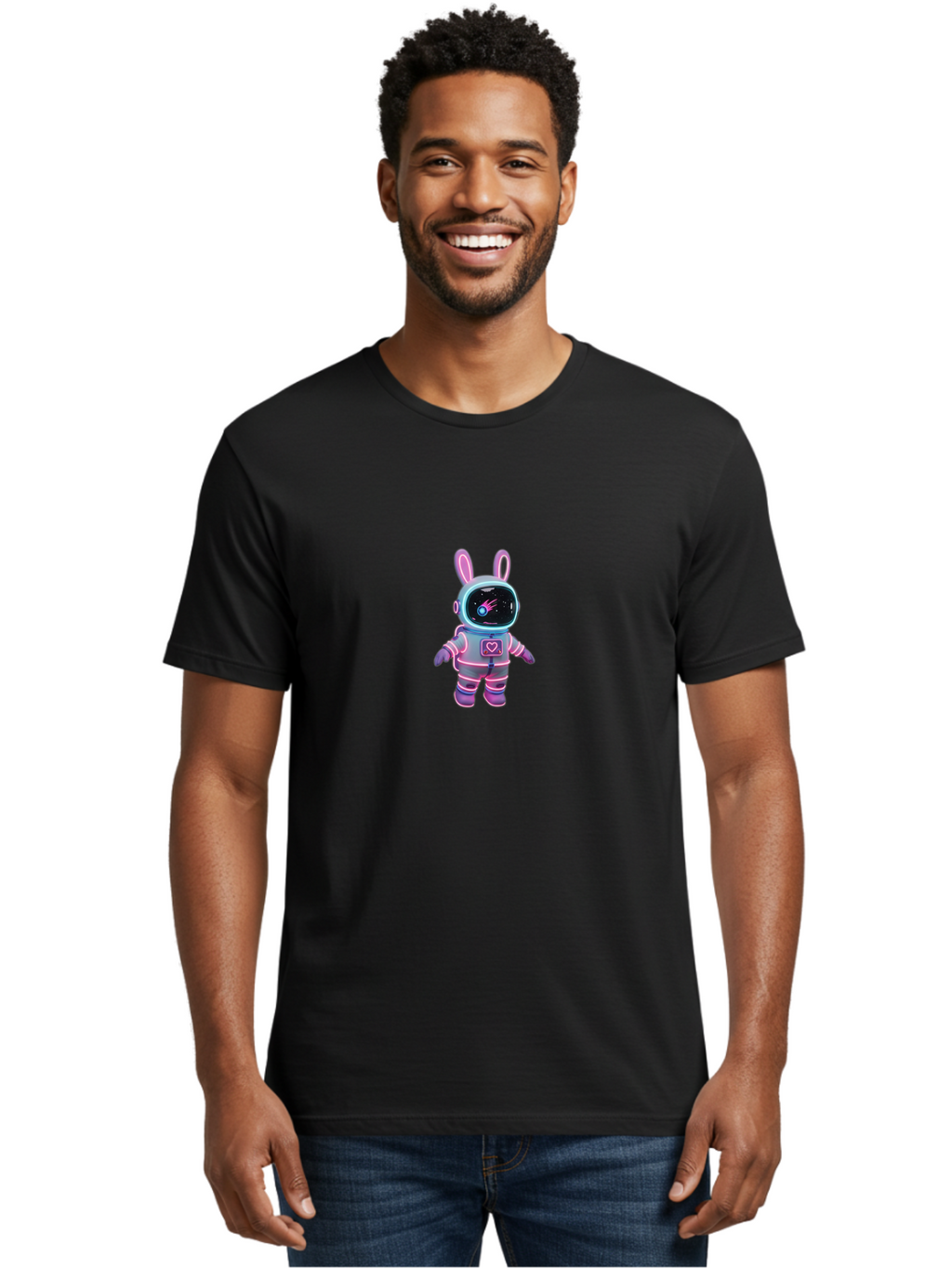 Astronaut-Bunny-5 Men'S Graphic Tee, 100% Cotton, Comfortable Casual Summer Wear, Machine Washable, Vintage Camera, Old Camera, Antique Camera, Black Camera, Classic Photography, Photography Equipment, Nostalgic Device, Film Camera, Camera Art Bah484