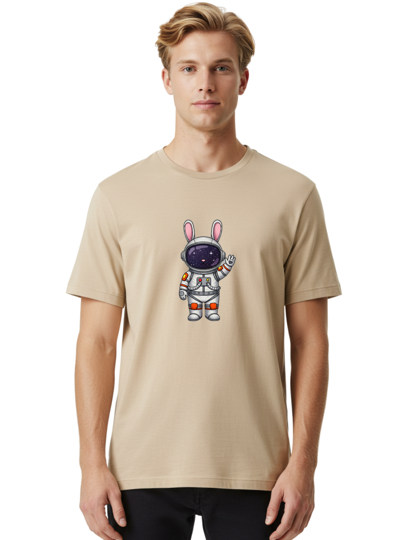 Astronaut-Bunny-6 Men'S Graphic Tee, 100% Cotton, Comfortable Casual Summer Wear, Machine Washable, Vintage Camera, Old Camera, Antique Camera, Black Camera, Classic Photography, Photography Equipment, Nostalgic Device, Film Camera, Camera Art Bah485