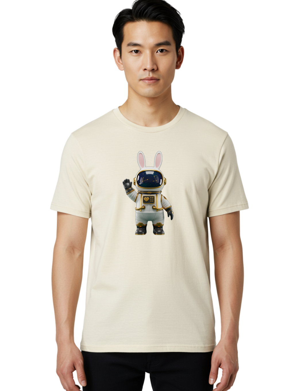 Astronaut-Bunny-7 Men'S Graphic Tee, 100% Cotton, Comfortable Casual Summer Wear, Machine Washable, Vintage Camera, Old Camera, Antique Camera, Black Camera, Classic Photography, Photography Equipment, Nostalgic Device, Film Camera, Camera Art Bah486