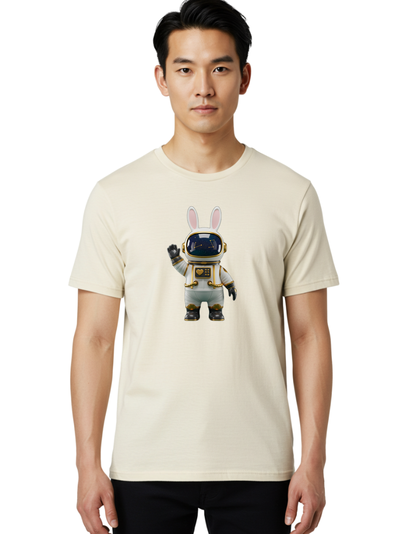 Astronaut-Bunny-7 Men'S Graphic Tee, 100% Cotton, Comfortable Casual Summer Wear, Machine Washable, Vintage Camera, Old Camera, Antique Camera, Black Camera, Classic Photography, Photography Equipment, Nostalgic Device, Film Camera, Camera Art Bah486
