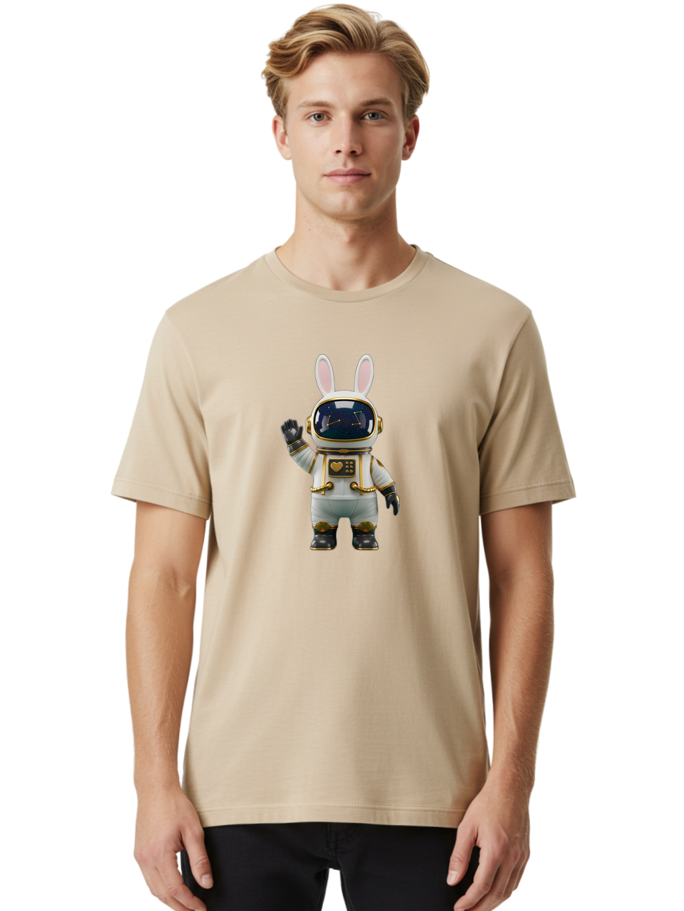 Astronaut-Bunny-7 Men'S Graphic Tee, 100% Cotton, Comfortable Casual Summer Wear, Machine Washable, Vintage Camera, Old Camera, Antique Camera, Black Camera, Classic Photography, Photography Equipment, Nostalgic Device, Film Camera, Camera Art Bah486