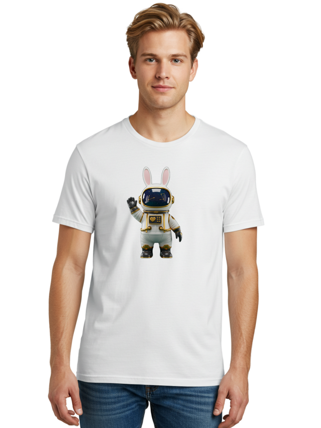 Astronaut-Bunny-7 Men'S Graphic Tee, 100% Cotton, Comfortable Casual Summer Wear, Machine Washable, Vintage Camera, Old Camera, Antique Camera, Black Camera, Classic Photography, Photography Equipment, Nostalgic Device, Film Camera, Camera Art Bah486