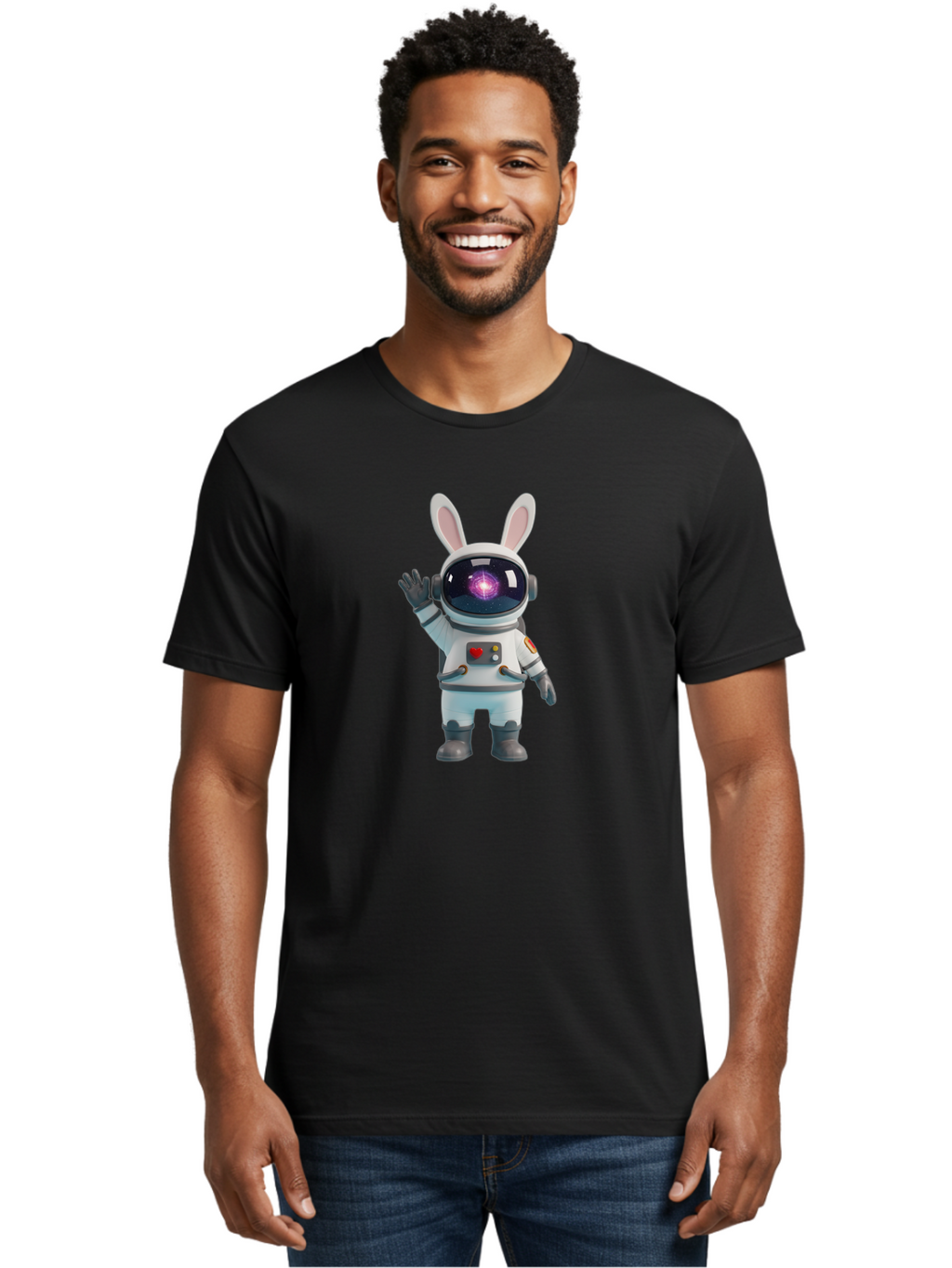 Astronaut-Bunny-9 Men'S Graphic Tee, 100% Cotton, Comfortable Casual Summer Wear, Machine Washable, Vintage Camera, Old Camera, Antique Camera, Black Camera, Classic Photography, Photography Equipment, Nostalgic Device, Film Camera, Camera Art Bah488