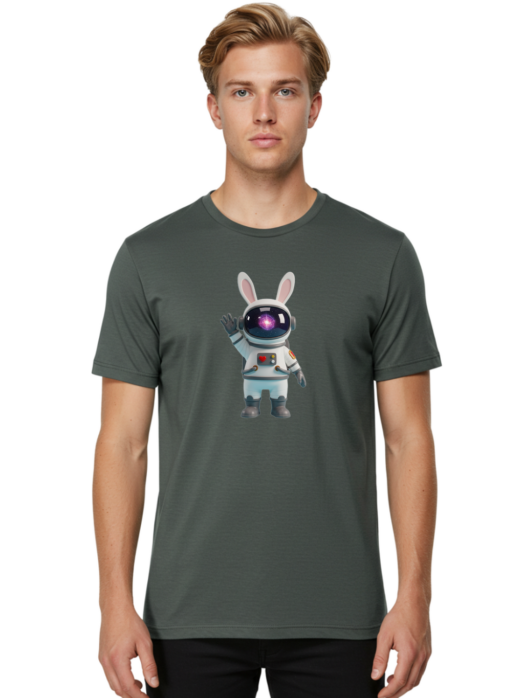 Astronaut-Bunny-9 Men'S Graphic Tee, 100% Cotton, Comfortable Casual Summer Wear, Machine Washable, Vintage Camera, Old Camera, Antique Camera, Black Camera, Classic Photography, Photography Equipment, Nostalgic Device, Film Camera, Camera Art Bah488