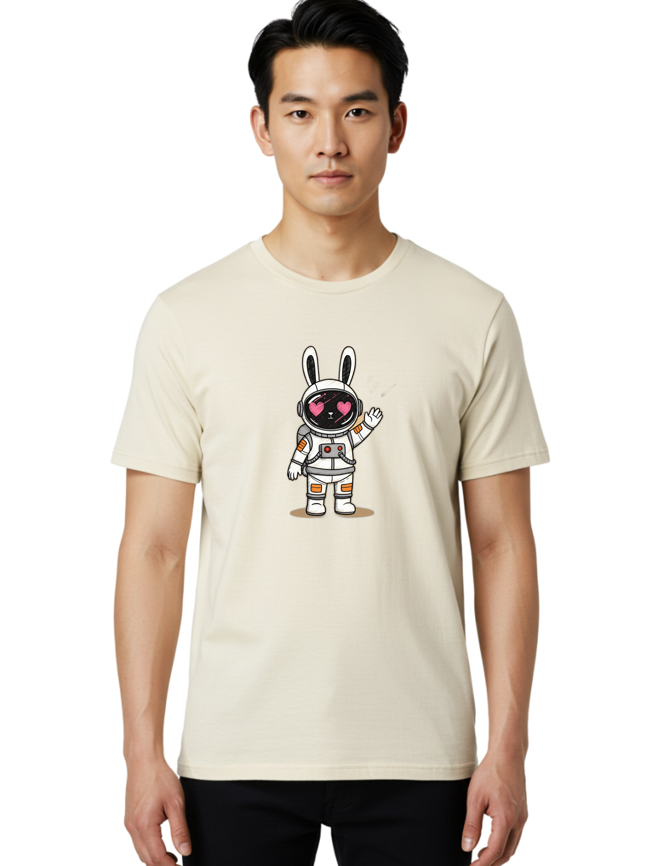 Astronaut-Rabbit-1 Men'S Graphic Tee, 100% Cotton, Comfortable Casual Summer Wear, Machine Washable, Vintage Camera, Old Camera, Antique Camera, Black Camera, Classic Photography, Photography Equipment, Nostalgic Device, Film Camera, Bah491