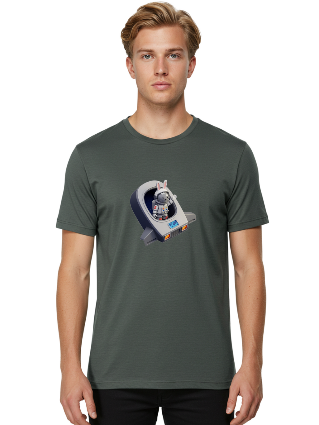 Astronaut-Rabbit-10 Men'S Graphic Tee, 100% Cotton, Comfortable Casual Summer Wear, Machine Washable, Vintage Camera, Old Camera, Antique Camera, Black Camera, Classic Photography, Photography Equipment, Nostalgic Device, Film Camera, Bah492