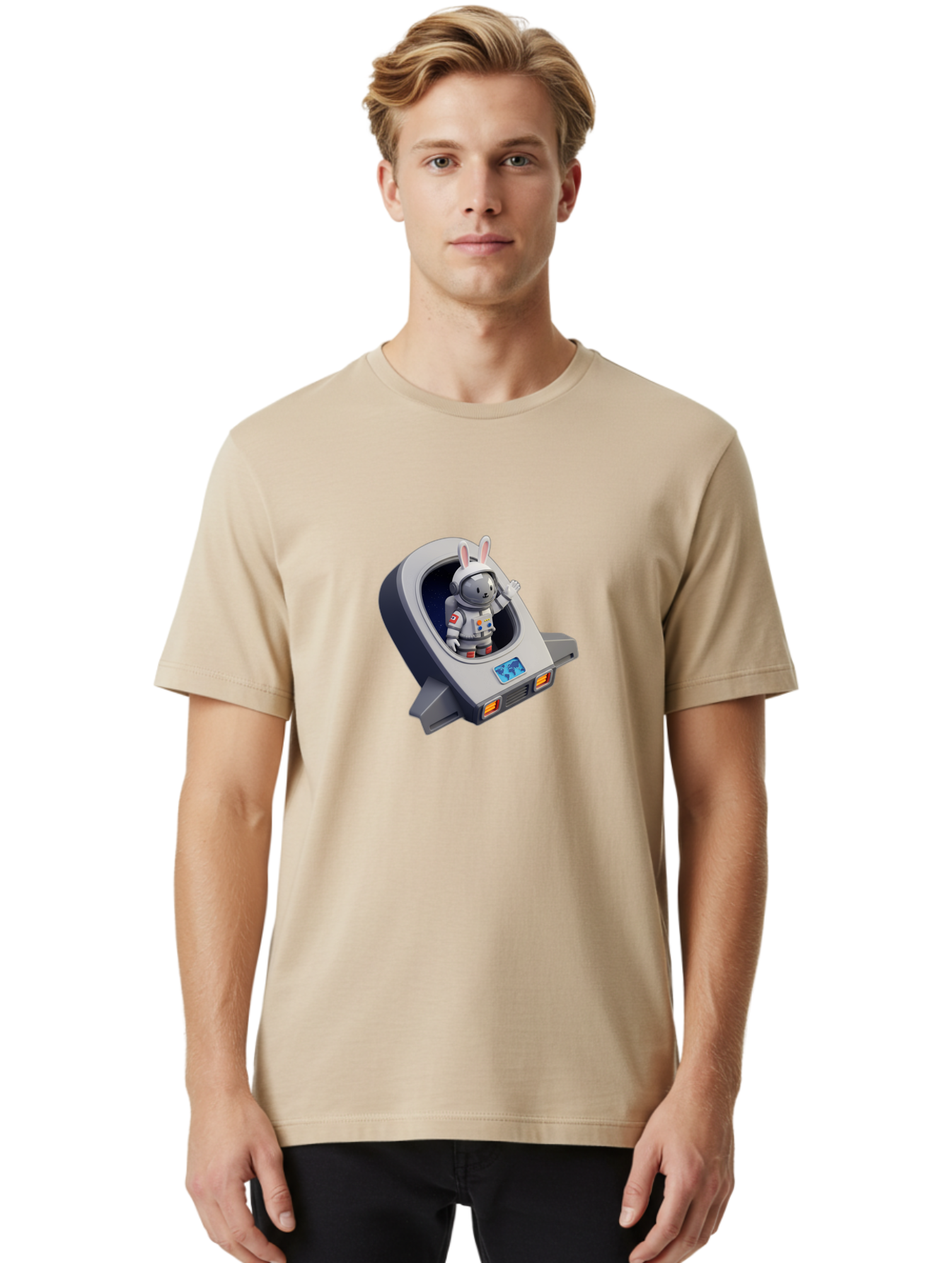 Astronaut-Rabbit-10 Men'S Graphic Tee, 100% Cotton, Comfortable Casual Summer Wear, Machine Washable, Vintage Camera, Old Camera, Antique Camera, Black Camera, Classic Photography, Photography Equipment, Nostalgic Device, Film Camera, Bah492