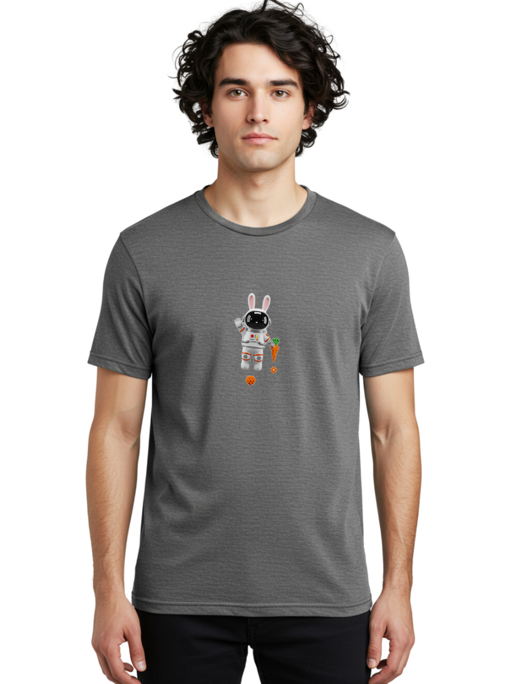Astronaut-Rabbit-2 Men'S Graphic Tee, 100% Cotton, Comfortable Casual Summer Wear, Machine Washable, Vintage Camera, Old Camera, Antique Camera, Black Camera, Classic Photography, Photography Equipment, Nostalgic Device, Film Camera, Bah496