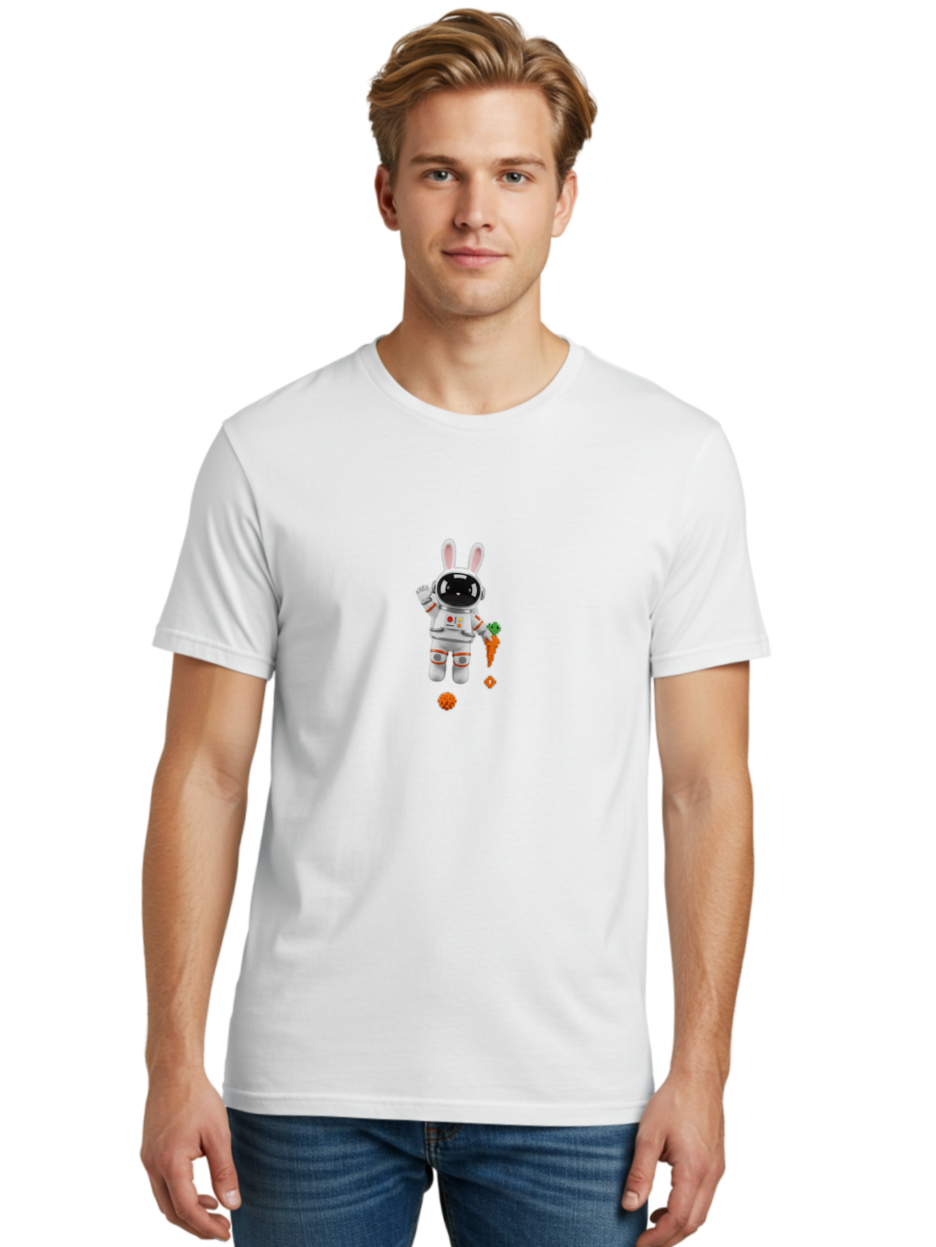 Astronaut-Rabbit-2 Men'S Graphic Tee, 100% Cotton, Comfortable Casual Summer Wear, Machine Washable, Vintage Camera, Old Camera, Antique Camera, Black Camera, Classic Photography, Photography Equipment, Nostalgic Device, Film Camera, Bah496
