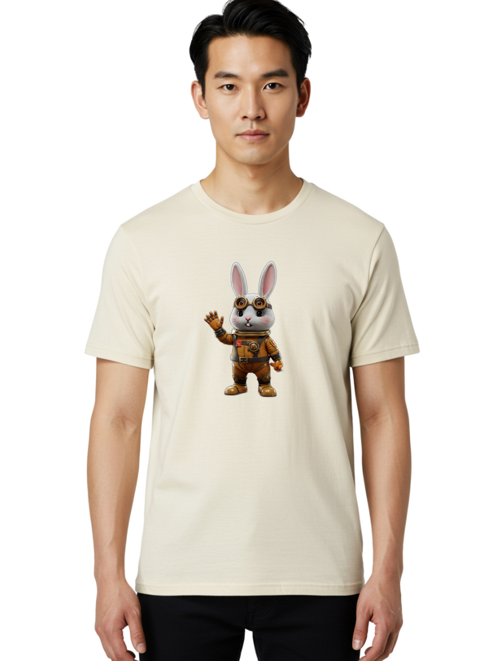 Astronaut-Rabbit-6 Men'S Graphic Tee, 100% Cotton, Comfortable Casual Summer Wear, Machine Washable, Vintage Camera, Old Camera, Antique Camera, Black Camera, Classic Photography, Photography Equipment, Nostalgic Device, Film Camera, Bah500