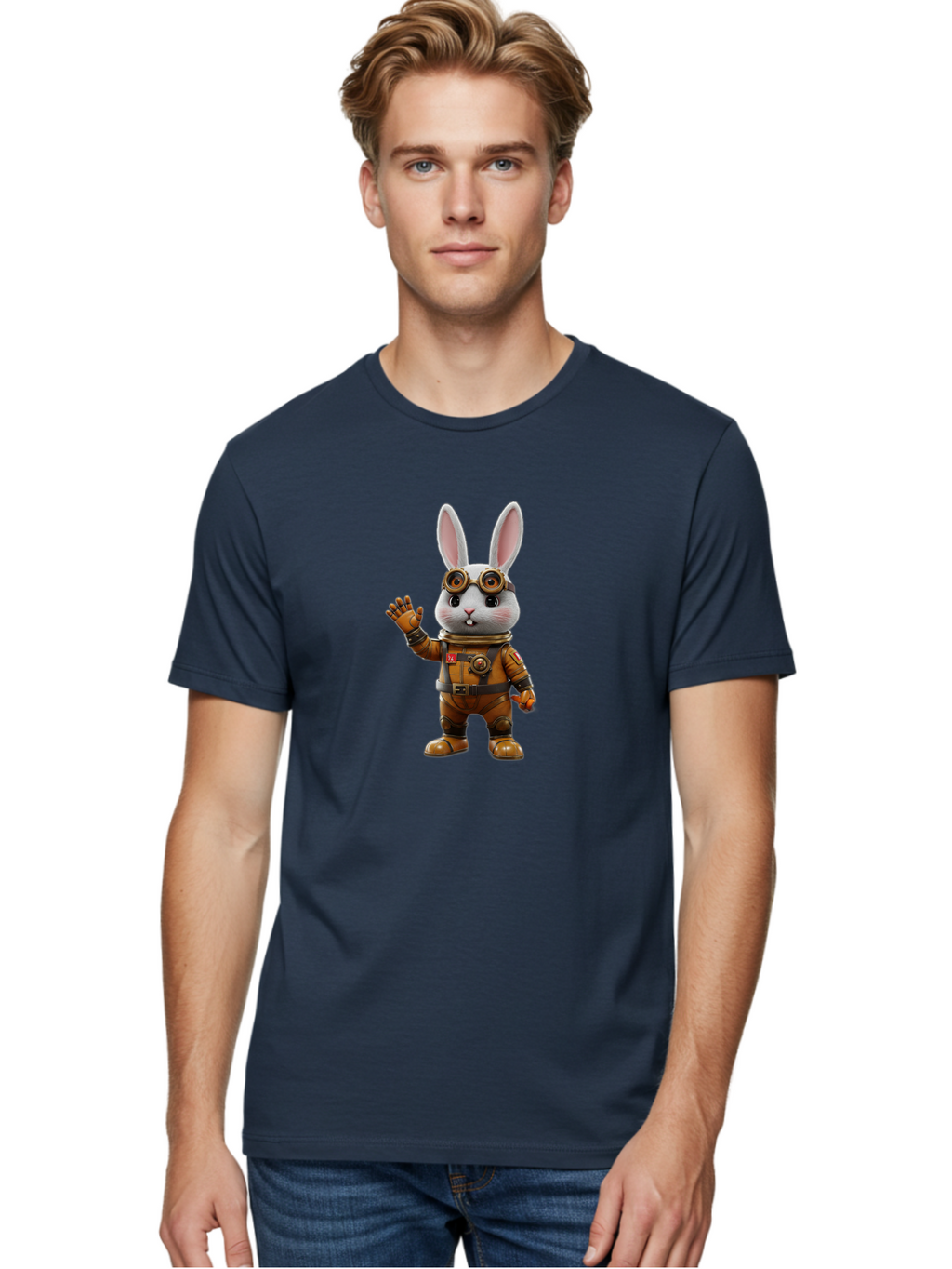 Astronaut-Rabbit-6 Men'S Graphic Tee, 100% Cotton, Comfortable Casual Summer Wear, Machine Washable, Vintage Camera, Old Camera, Antique Camera, Black Camera, Classic Photography, Photography Equipment, Nostalgic Device, Film Camera, Bah500