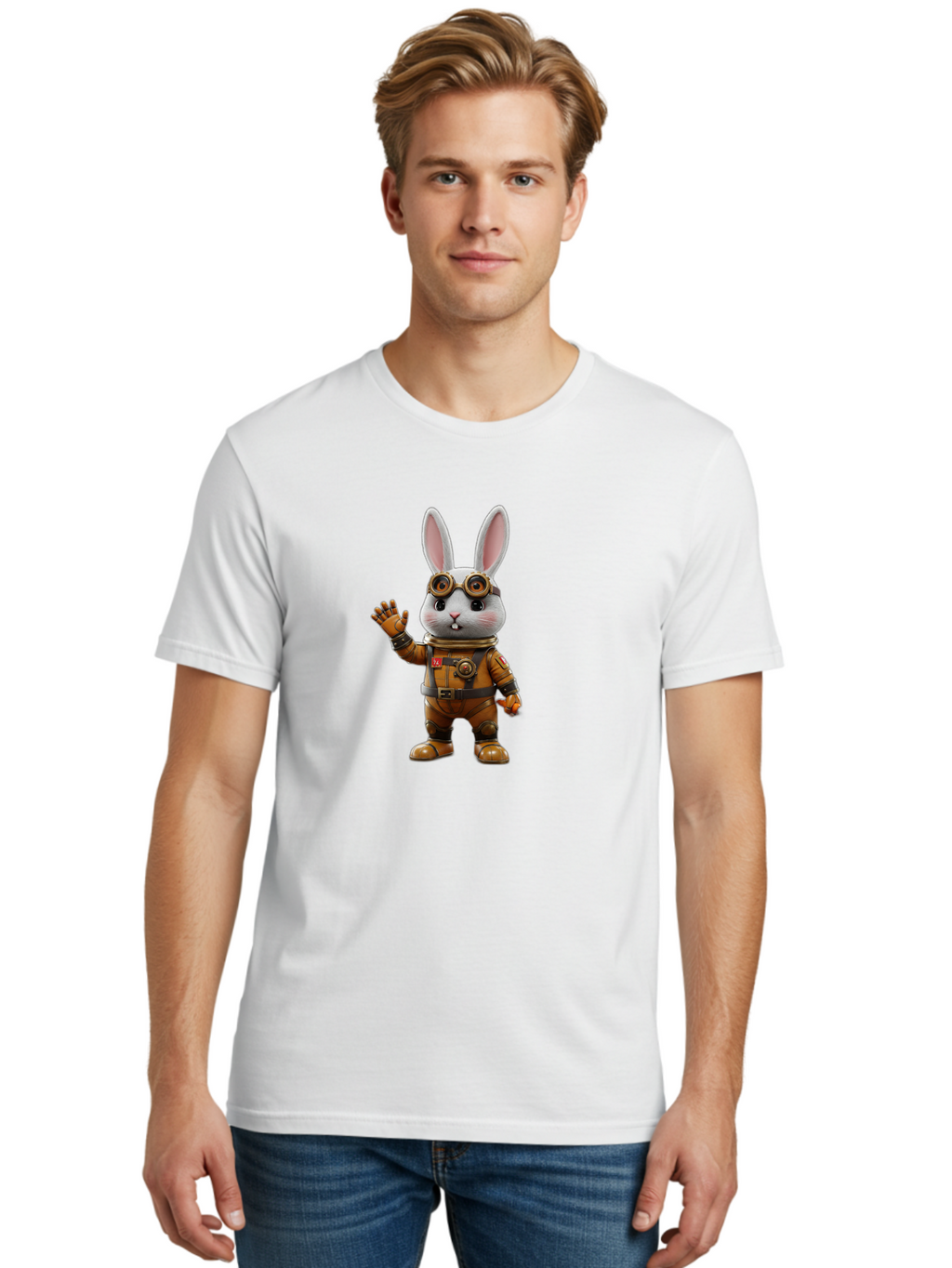 Astronaut-Rabbit-6 Men'S Graphic Tee, 100% Cotton, Comfortable Casual Summer Wear, Machine Washable, Vintage Camera, Old Camera, Antique Camera, Black Camera, Classic Photography, Photography Equipment, Nostalgic Device, Film Camera, Bah500