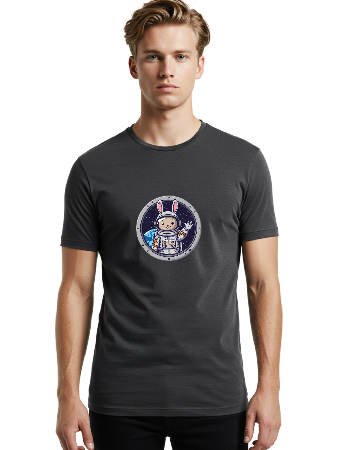 Astronaut-Rabbit-9 Men'S Graphic Tee, 100% Cotton, Comfortable Casual Summer Wear, Machine Washable, Vintage Camera, Old Camera, Antique Camera, Black Camera, Classic Photography, Photography Equipment, Nostalgic Device, Film Camera, Bah503