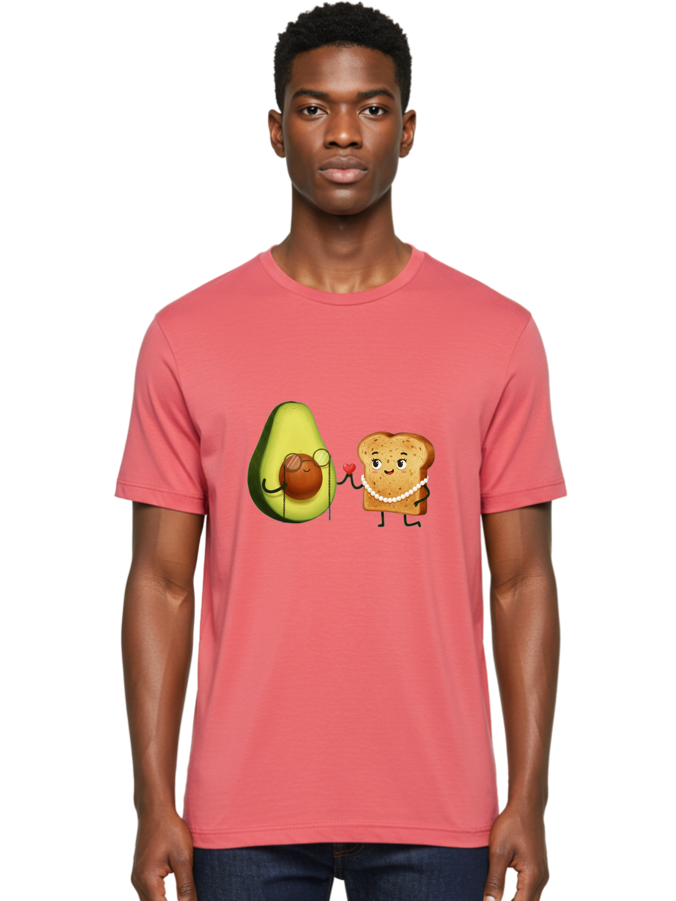 Avocado-Bread-Couple Men'S Graphic Tee, 100% Cotton, Comfortable Casual Summer Wear, Machine Washable, Vintage Camera, Old Camera, Antique Camera, Black Camera, Classic Photography, Photography Equipment, Nostalgic Device, Film Camera, Bah507