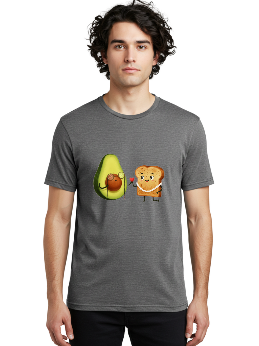 Avocado-Bread-Couple Men'S Graphic Tee, 100% Cotton, Comfortable Casual Summer Wear, Machine Washable, Vintage Camera, Old Camera, Antique Camera, Black Camera, Classic Photography, Photography Equipment, Nostalgic Device, Film Camera, Bah507