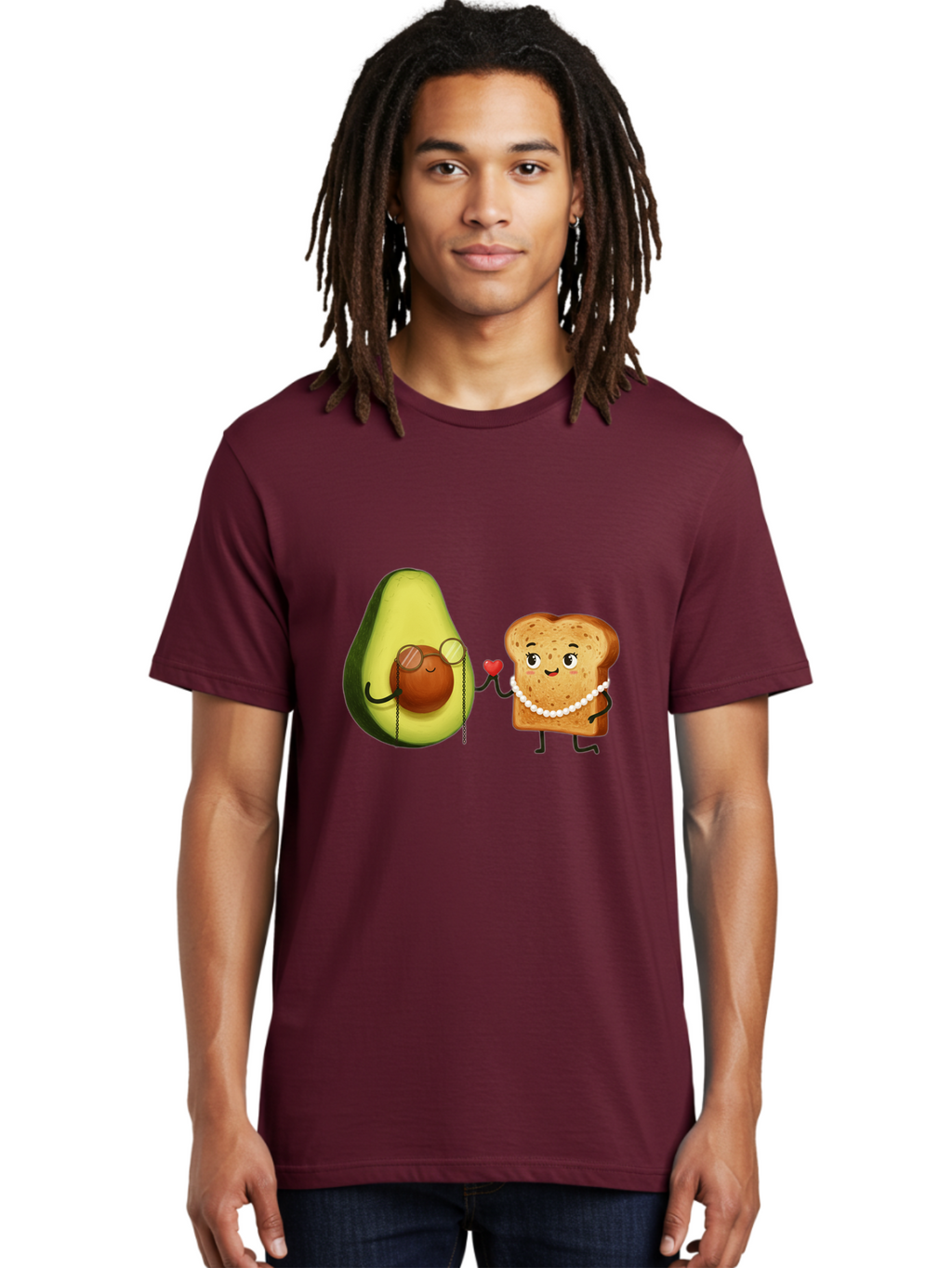Avocado-Bread-Couple Men'S Graphic Tee, 100% Cotton, Comfortable Casual Summer Wear, Machine Washable, Vintage Camera, Old Camera, Antique Camera, Black Camera, Classic Photography, Photography Equipment, Nostalgic Device, Film Camera, Bah507