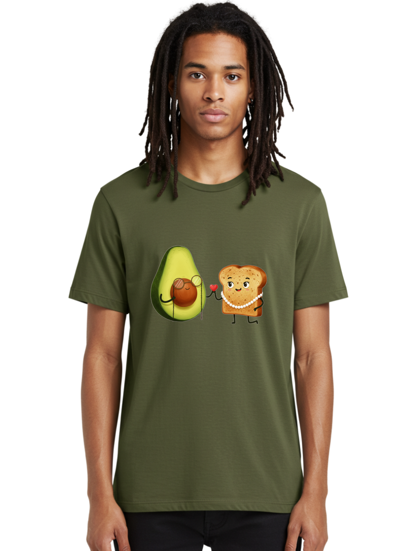 Avocado-Bread-Couple Men'S Graphic Tee, 100% Cotton, Comfortable Casual Summer Wear, Machine Washable, Vintage Camera, Old Camera, Antique Camera, Black Camera, Classic Photography, Photography Equipment, Nostalgic Device, Film Camera, Bah507