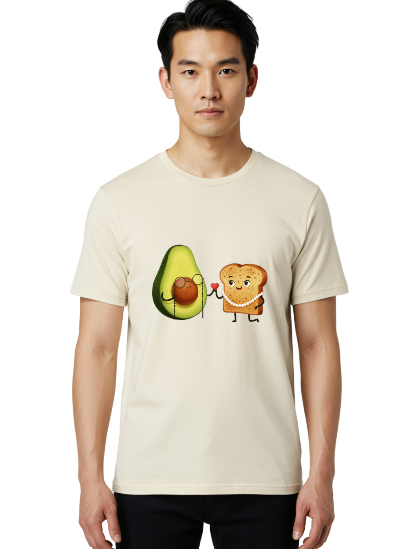 Avocado-Bread-Couple Men'S Graphic Tee, 100% Cotton, Comfortable Casual Summer Wear, Machine Washable, Vintage Camera, Old Camera, Antique Camera, Black Camera, Classic Photography, Photography Equipment, Nostalgic Device, Film Camera, Bah507
