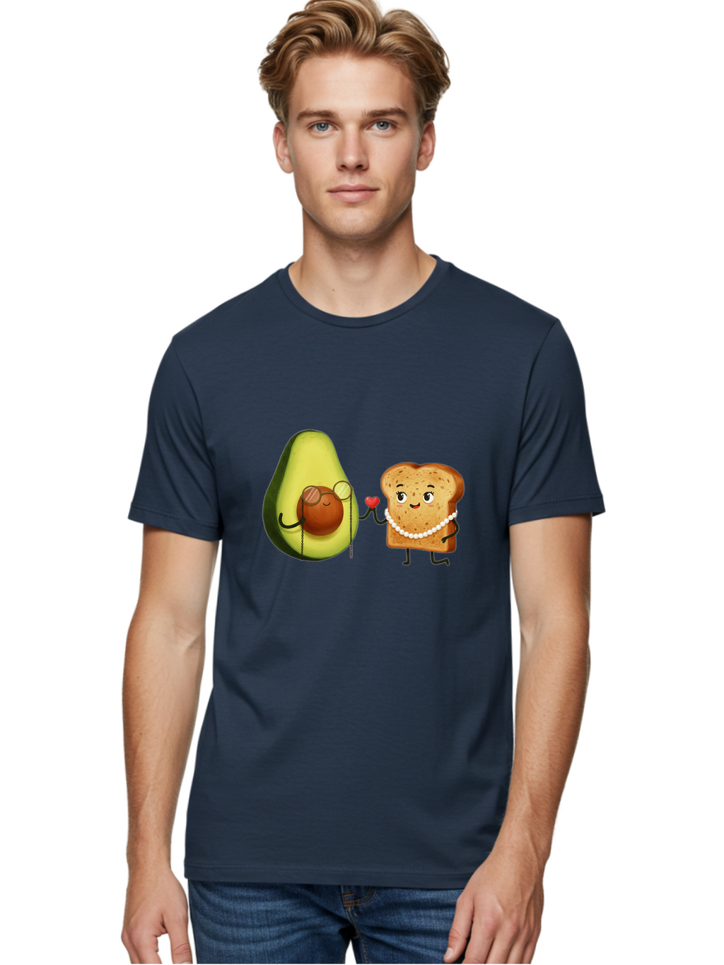 Avocado-Bread-Couple Men'S Graphic Tee, 100% Cotton, Comfortable Casual Summer Wear, Machine Washable, Vintage Camera, Old Camera, Antique Camera, Black Camera, Classic Photography, Photography Equipment, Nostalgic Device, Film Camera, Bah507