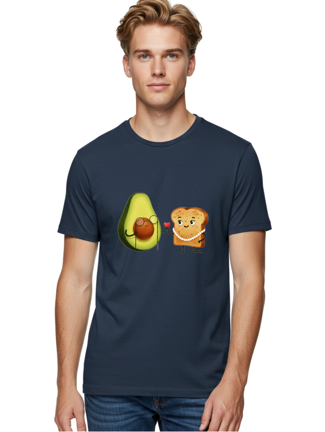 Avocado-Bread-Couple Men'S Graphic Tee, 100% Cotton, Comfortable Casual Summer Wear, Machine Washable, Vintage Camera, Old Camera, Antique Camera, Black Camera, Classic Photography, Photography Equipment, Nostalgic Device, Film Camera, Bah507