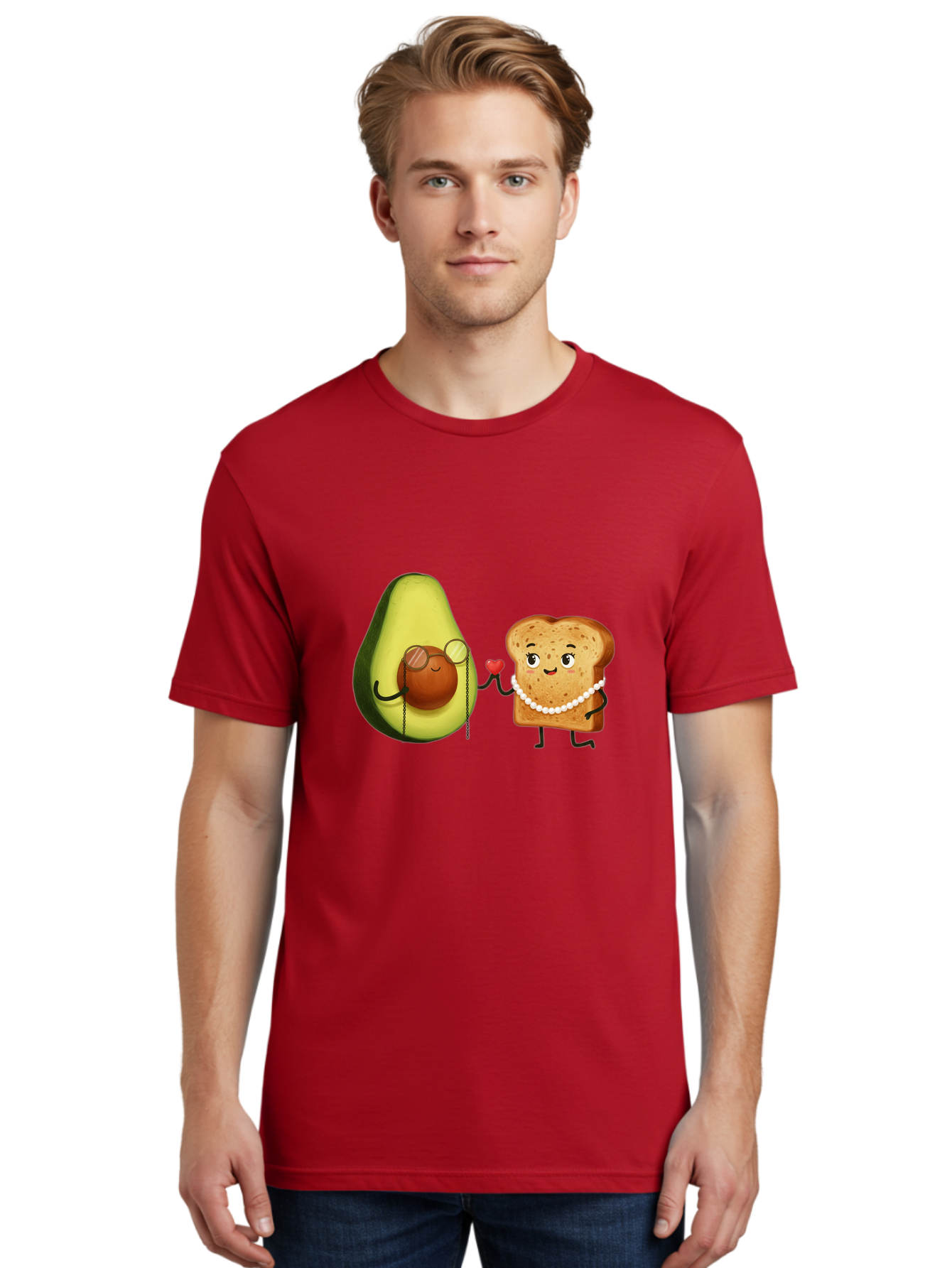 Avocado-Bread-Couple Men'S Graphic Tee, 100% Cotton, Comfortable Casual Summer Wear, Machine Washable, Vintage Camera, Old Camera, Antique Camera, Black Camera, Classic Photography, Photography Equipment, Nostalgic Device, Film Camera, Bah507