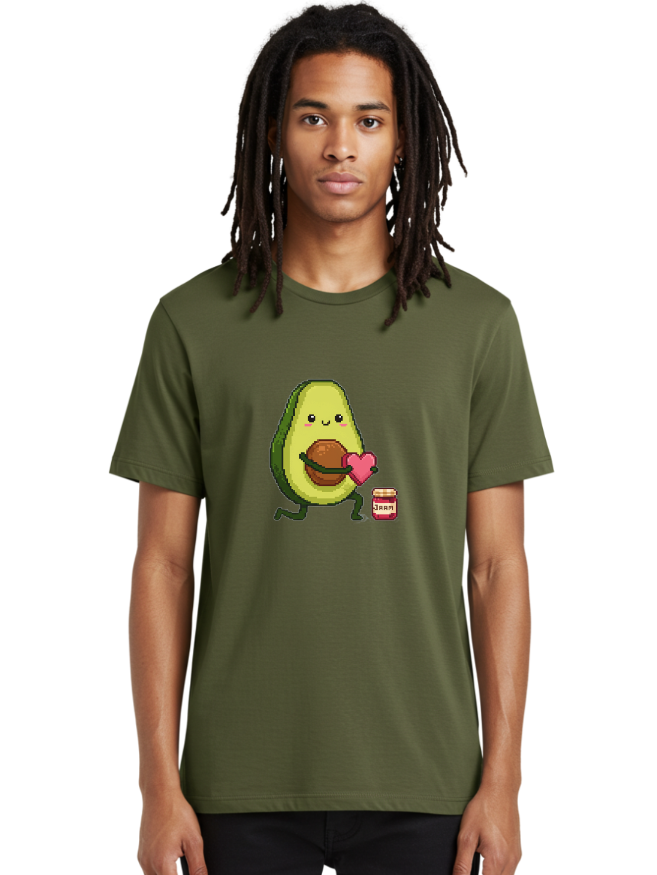 Avocado-Holding-Heart Men'S Graphic Tee, 100% Cotton, Comfortable Casual Summer Wear, Machine Washable, Vintage Camera, Old Camera, Antique Camera, Black Camera, Classic Photography, Photography Equipment, Nostalgic Device, Film Camera, Bah509