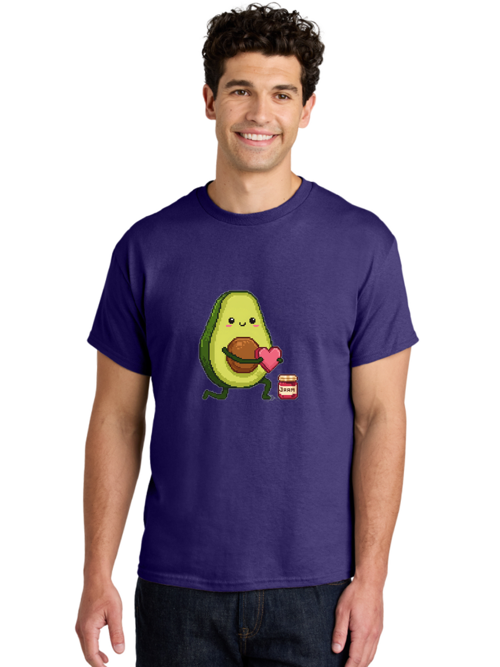 Avocado-Holding-Heart Men'S Graphic Tee, 100% Cotton, Comfortable Casual Summer Wear, Machine Washable, Vintage Camera, Old Camera, Antique Camera, Black Camera, Classic Photography, Photography Equipment, Nostalgic Device, Film Camera, Bah509