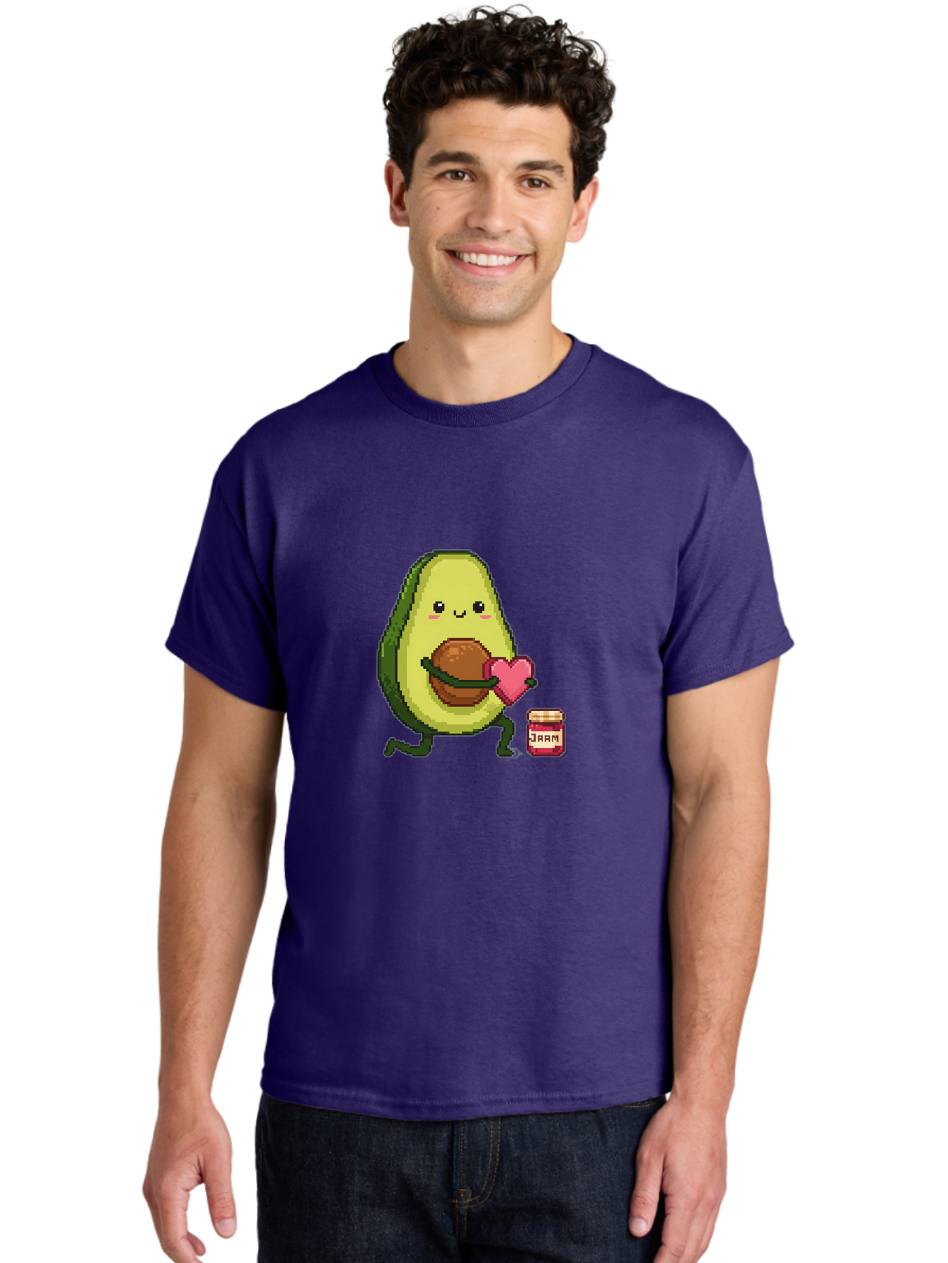 Avocado-Holding-Heart Men'S Graphic Tee, 100% Cotton, Comfortable Casual Summer Wear, Machine Washable, Vintage Camera, Old Camera, Antique Camera, Black Camera, Classic Photography, Photography Equipment, Nostalgic Device, Film Camera, Bah509
