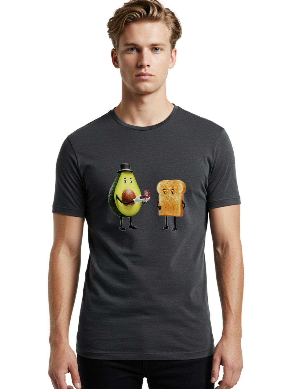Avocado-Proposing-To-Toast Men'S Graphic Tee, 100% Cotton, Comfortable Casual Summer Wear, Machine Washable, Vintage Camera, Old Camera, Antique Camera, Black Camera, Classic Photography, Photography Equipment, Nostalgic Device, Film Camera, Bah511