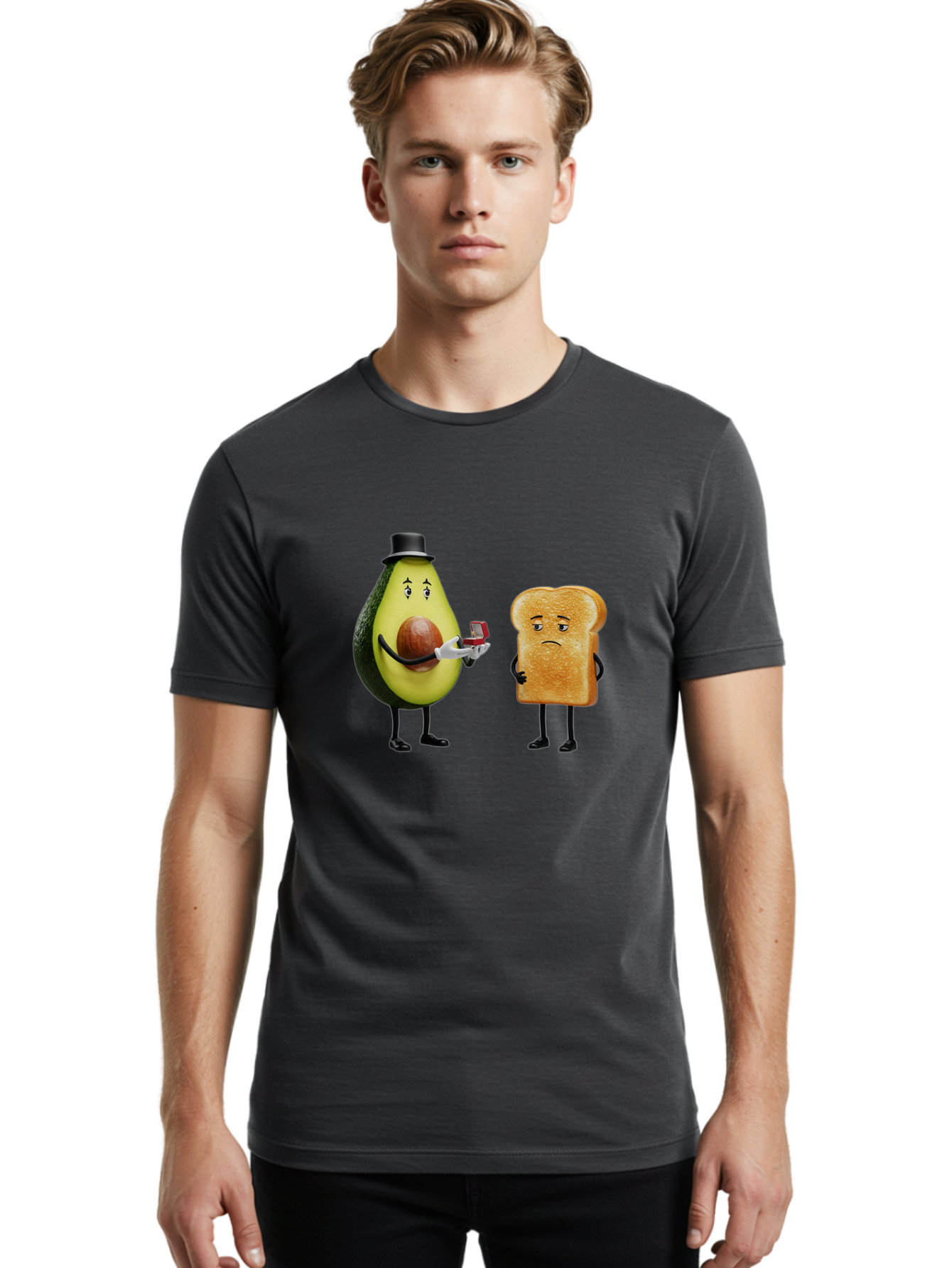 Avocado-Proposing-To-Toast Men'S Graphic Tee, 100% Cotton, Comfortable Casual Summer Wear, Machine Washable, Vintage Camera, Old Camera, Antique Camera, Black Camera, Classic Photography, Photography Equipment, Nostalgic Device, Film Camera, Bah511