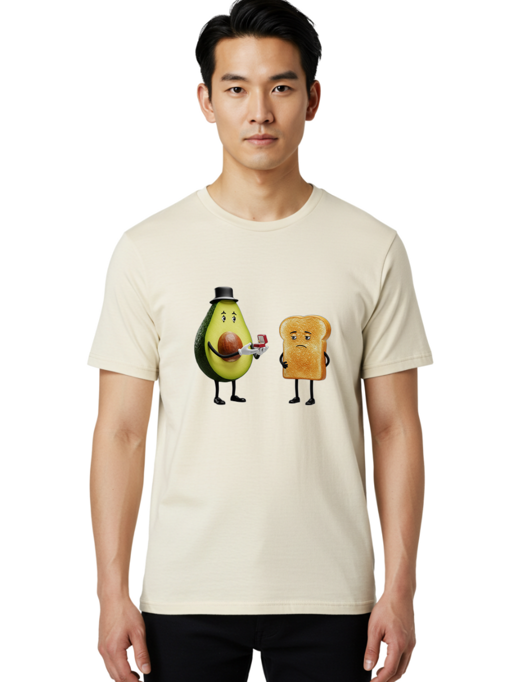 Avocado-Proposing-To-Toast Men'S Graphic Tee, 100% Cotton, Comfortable Casual Summer Wear, Machine Washable, Vintage Camera, Old Camera, Antique Camera, Black Camera, Classic Photography, Photography Equipment, Nostalgic Device, Film Camera, Bah511