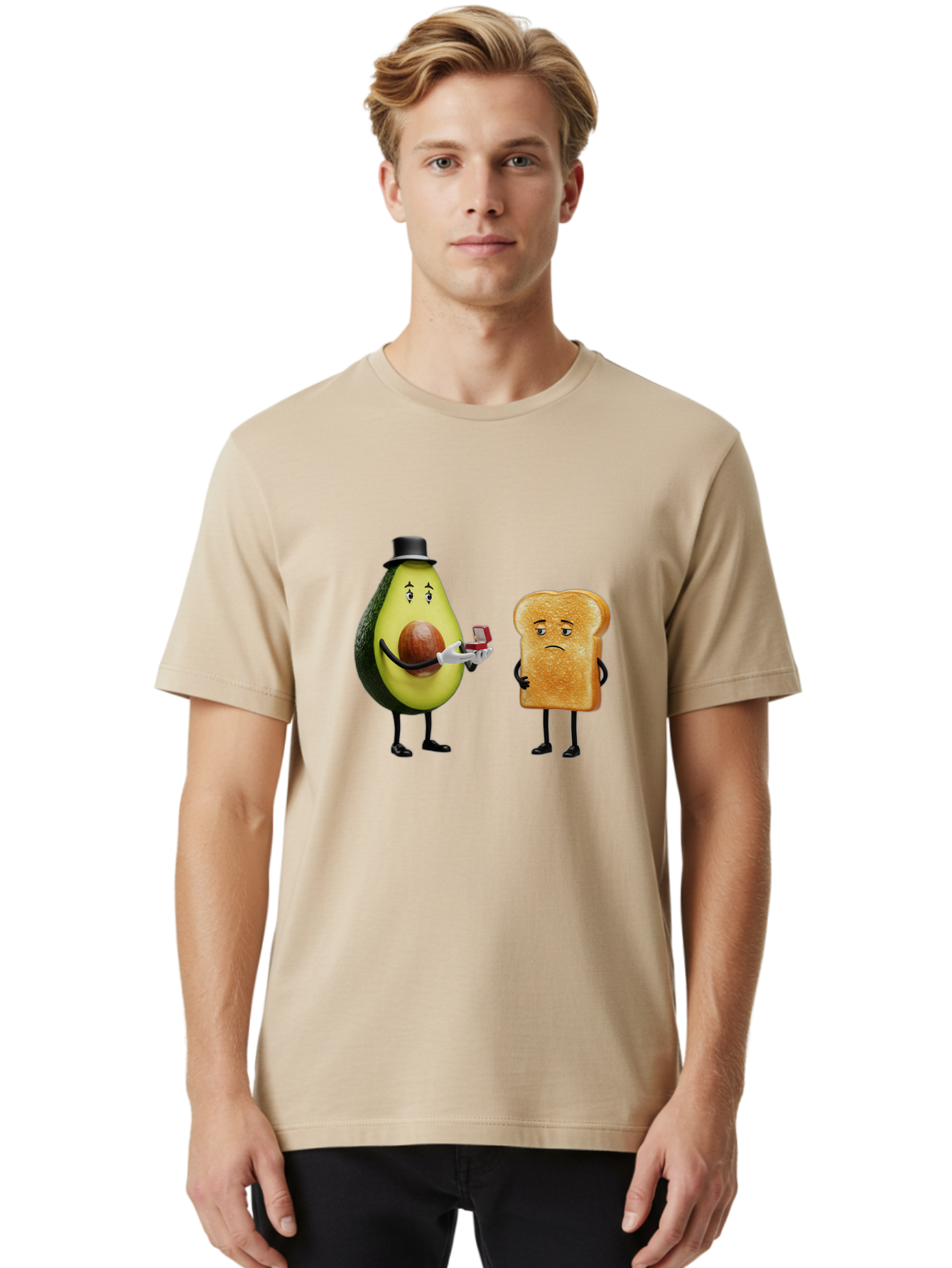 Avocado-Proposing-To-Toast Men'S Graphic Tee, 100% Cotton, Comfortable Casual Summer Wear, Machine Washable, Vintage Camera, Old Camera, Antique Camera, Black Camera, Classic Photography, Photography Equipment, Nostalgic Device, Film Camera, Bah511