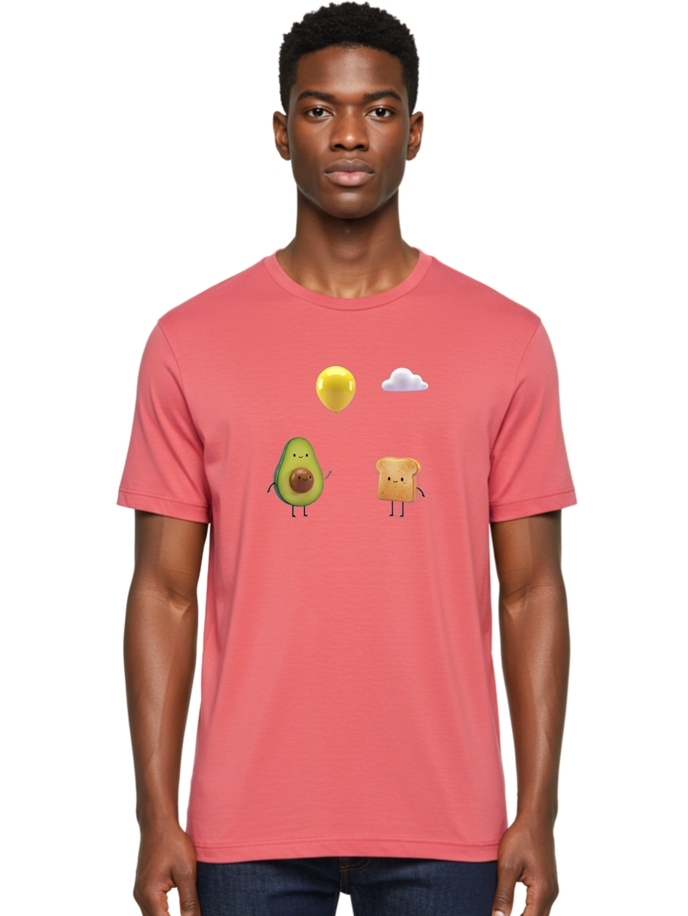 Avocado-Toast-Characters-1 Men'S Graphic Tee, 100% Cotton, Comfortable Casual Summer Wear, Machine Washable, Vintage Camera, Old Camera, Antique Camera, Black Camera, Classic Photography, Photography Equipment, Nostalgic Device, Film Camera, Bah531
