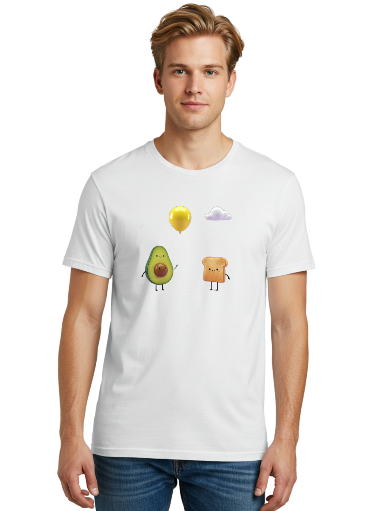 Avocado-Toast-Characters-1 Men'S Graphic Tee, 100% Cotton, Comfortable Casual Summer Wear, Machine Washable, Vintage Camera, Old Camera, Antique Camera, Black Camera, Classic Photography, Photography Equipment, Nostalgic Device, Film Camera, Bah531