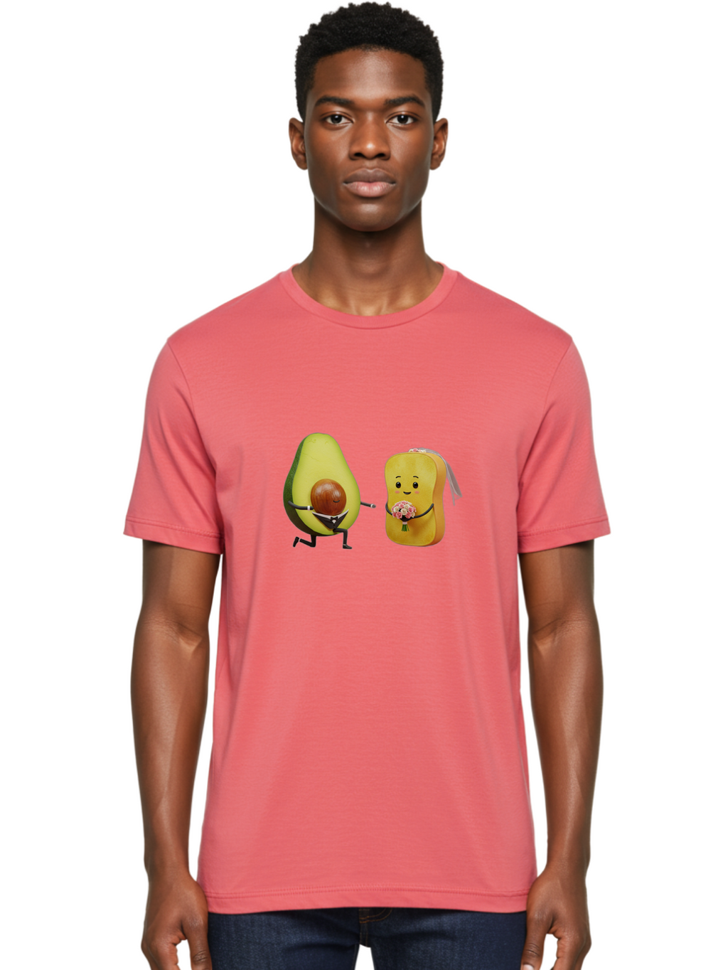 Avocado-Toast-Couple-1 Men'S Graphic Tee, 100% Cotton, Comfortable Casual Summer Wear, Machine Washable, Vintage Camera, Old Camera, Antique Camera, Black Camera, Classic Photography, Photography Equipment, Nostalgic Device, Film Camera, Bah533