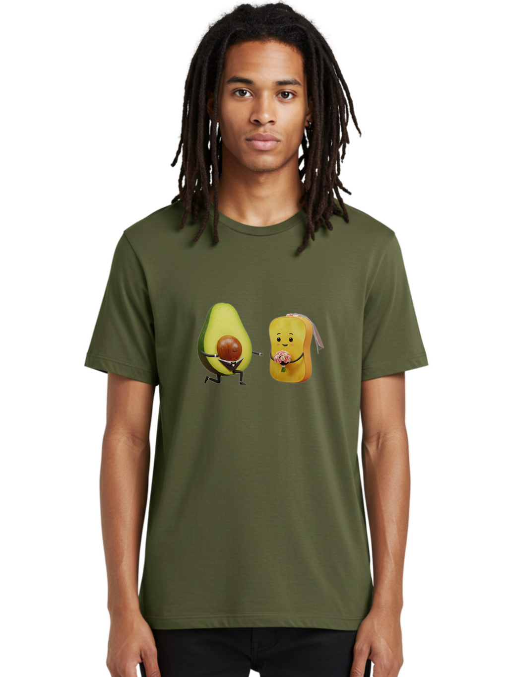 Avocado-Toast-Couple-1 Men'S Graphic Tee, 100% Cotton, Comfortable Casual Summer Wear, Machine Washable, Vintage Camera, Old Camera, Antique Camera, Black Camera, Classic Photography, Photography Equipment, Nostalgic Device, Film Camera, Bah533
