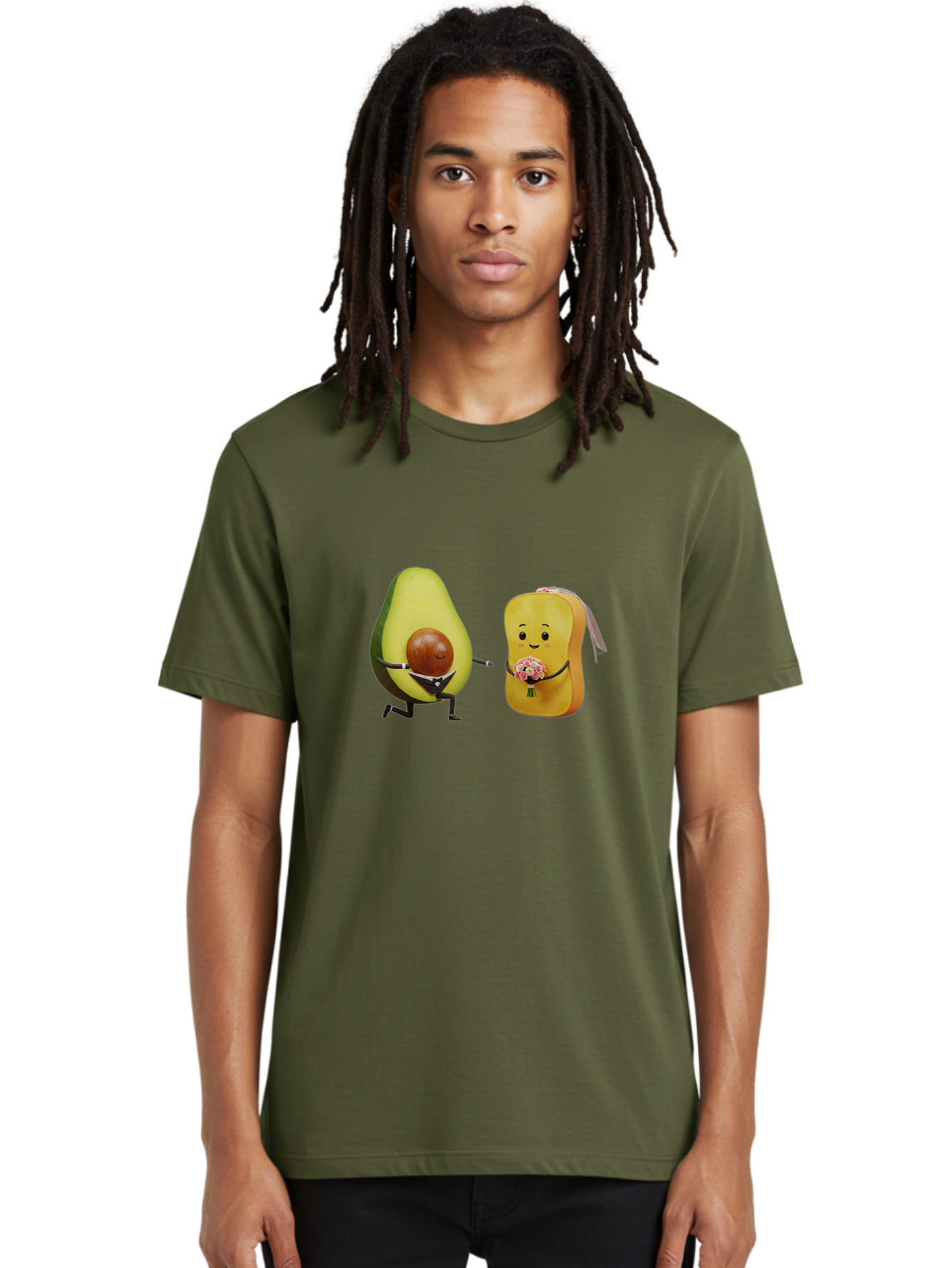 Avocado-Toast-Couple-1 Men'S Graphic Tee, 100% Cotton, Comfortable Casual Summer Wear, Machine Washable, Vintage Camera, Old Camera, Antique Camera, Black Camera, Classic Photography, Photography Equipment, Nostalgic Device, Film Camera, Bah533
