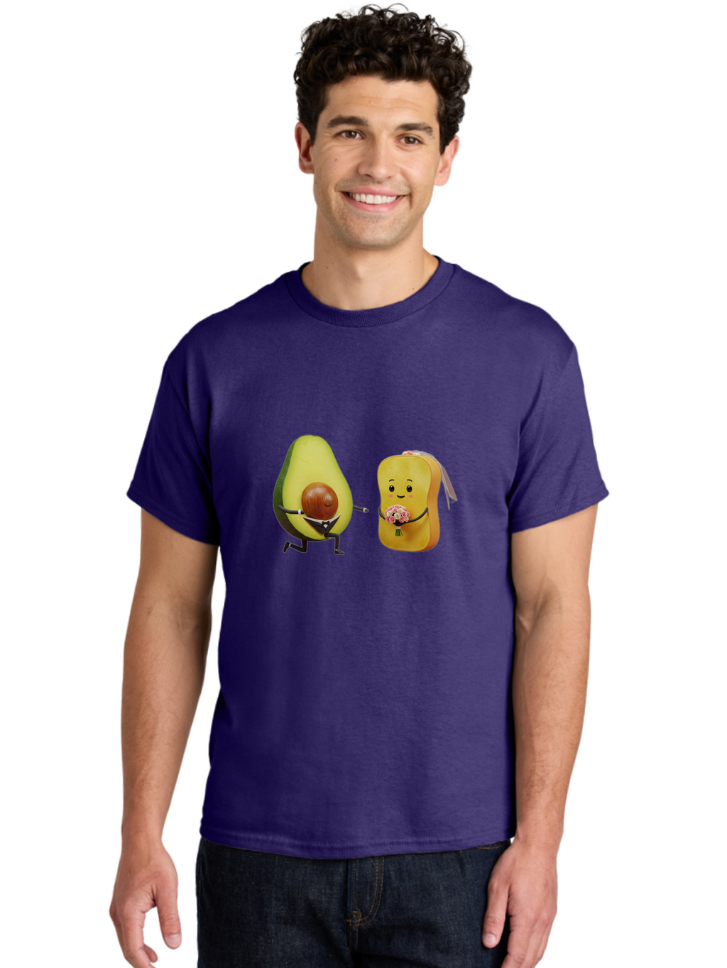 Avocado-Toast-Couple-1 Men'S Graphic Tee, 100% Cotton, Comfortable Casual Summer Wear, Machine Washable, Vintage Camera, Old Camera, Antique Camera, Black Camera, Classic Photography, Photography Equipment, Nostalgic Device, Film Camera, Bah533