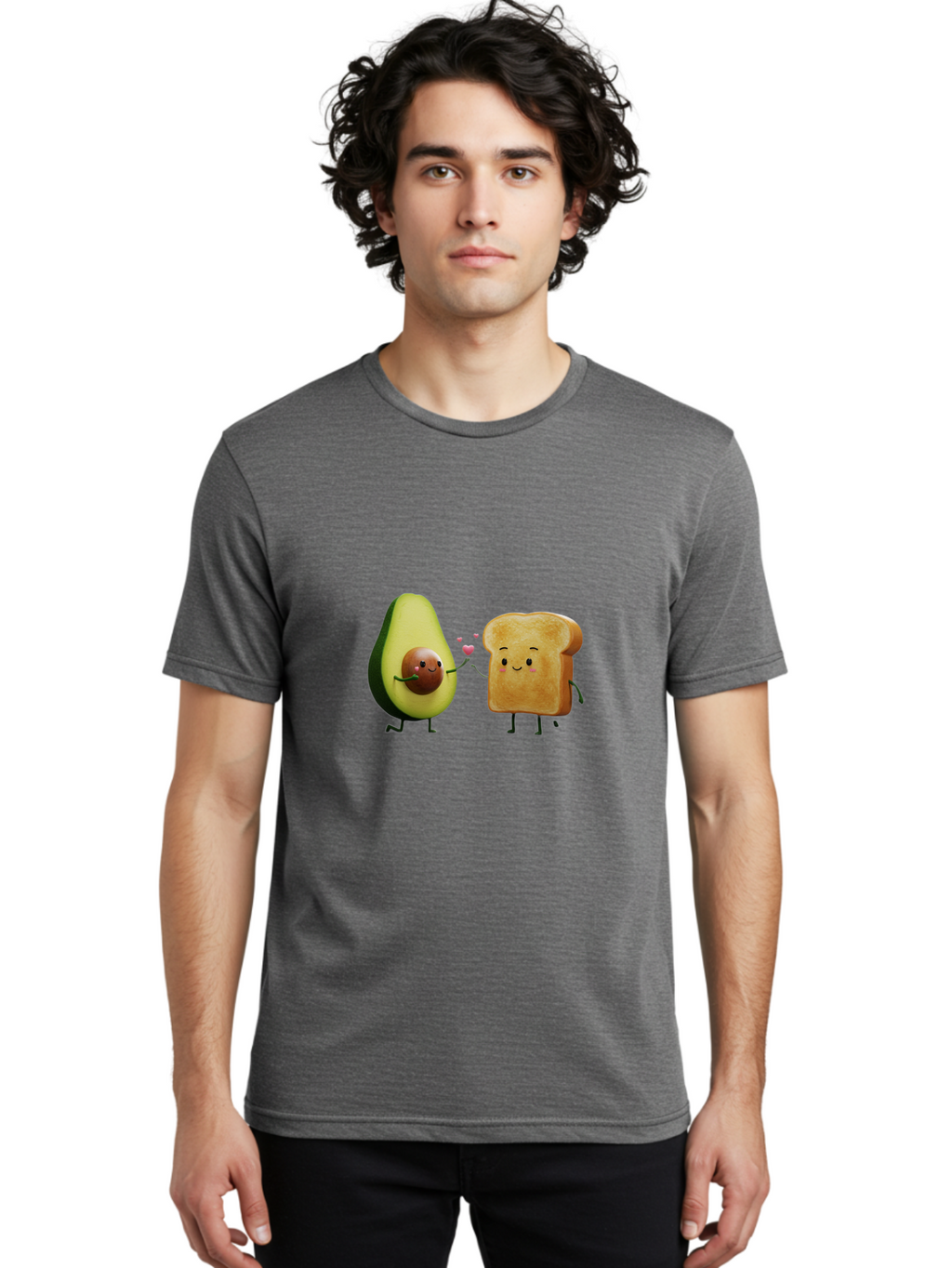 Avocado-Toast-Couple-2 Men'S Graphic Tee, 100% Cotton, Comfortable Casual Summer Wear, Machine Washable, Vintage Camera, Old Camera, Antique Camera, Black Camera, Classic Photography, Photography Equipment, Nostalgic Device, Film Camera, Bah534