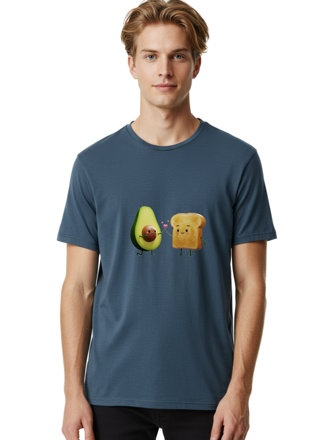 Avocado-Toast-Couple-2 Men'S Graphic Tee, 100% Cotton, Comfortable Casual Summer Wear, Machine Washable, Vintage Camera, Old Camera, Antique Camera, Black Camera, Classic Photography, Photography Equipment, Nostalgic Device, Film Camera, Bah534