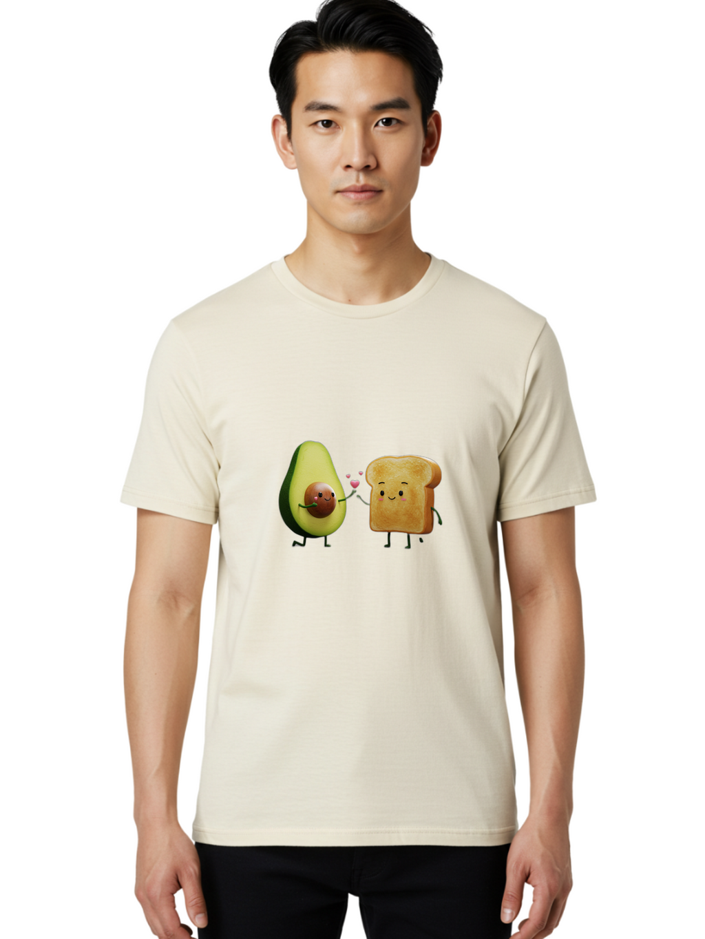 Avocado-Toast-Couple-2 Men'S Graphic Tee, 100% Cotton, Comfortable Casual Summer Wear, Machine Washable, Vintage Camera, Old Camera, Antique Camera, Black Camera, Classic Photography, Photography Equipment, Nostalgic Device, Film Camera, Bah534