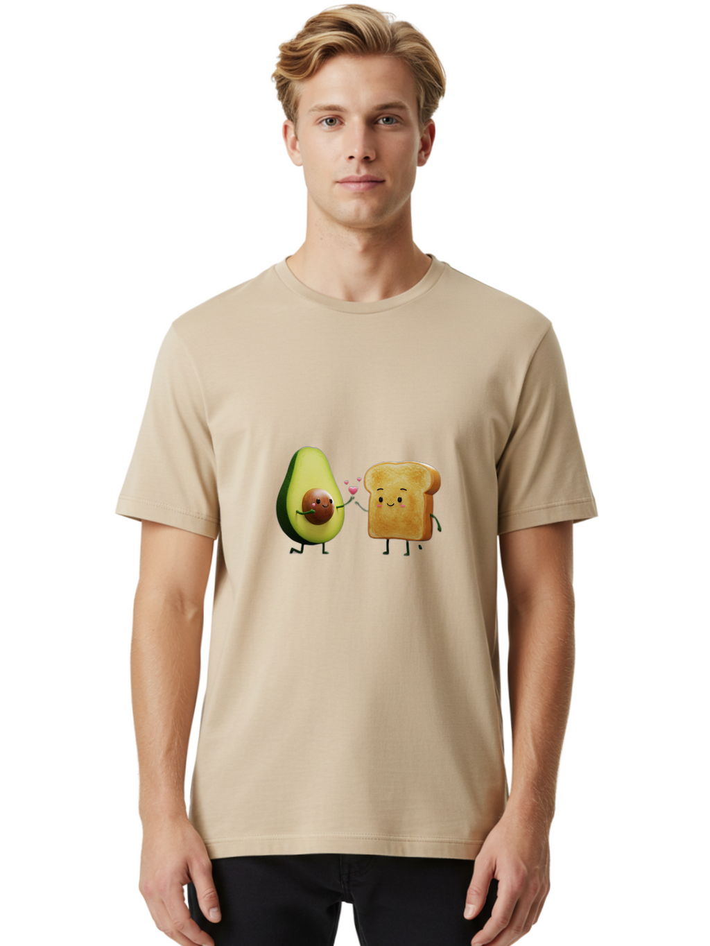 Avocado-Toast-Couple-2 Men'S Graphic Tee, 100% Cotton, Comfortable Casual Summer Wear, Machine Washable, Vintage Camera, Old Camera, Antique Camera, Black Camera, Classic Photography, Photography Equipment, Nostalgic Device, Film Camera, Bah534