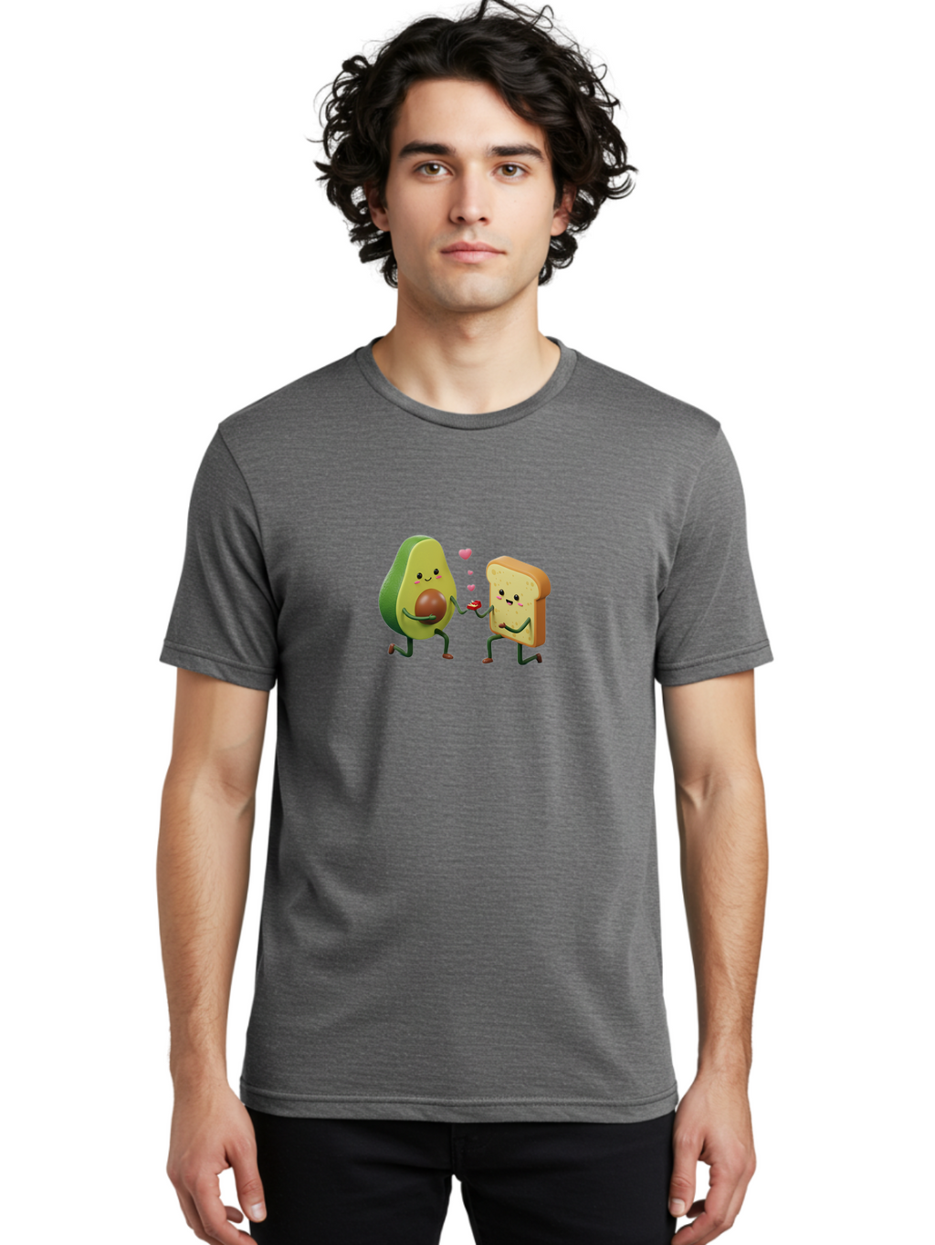 Avocado-Toast-Couple-3 Men'S Graphic Tee, 100% Cotton, Comfortable Casual Summer Wear, Machine Washable, Vintage Camera, Old Camera, Antique Camera, Black Camera, Classic Photography, Photography Equipment, Nostalgic Device, Film Camera, Bah535