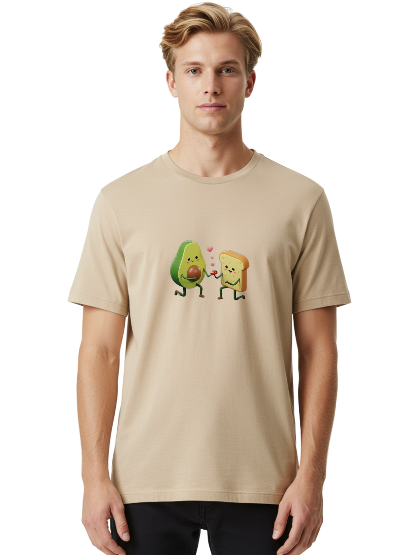 Avocado-Toast-Couple-3 Men'S Graphic Tee, 100% Cotton, Comfortable Casual Summer Wear, Machine Washable, Vintage Camera, Old Camera, Antique Camera, Black Camera, Classic Photography, Photography Equipment, Nostalgic Device, Film Camera, Bah535