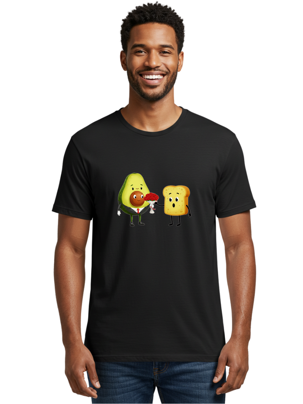 Avocado-Toast-Couple-4 Men'S Graphic Tee, 100% Cotton, Comfortable Casual Summer Wear, Machine Washable, Vintage Camera, Old Camera, Antique Camera, Black Camera, Classic Photography, Photography Equipment, Nostalgic Device, Film Camera, Bah536