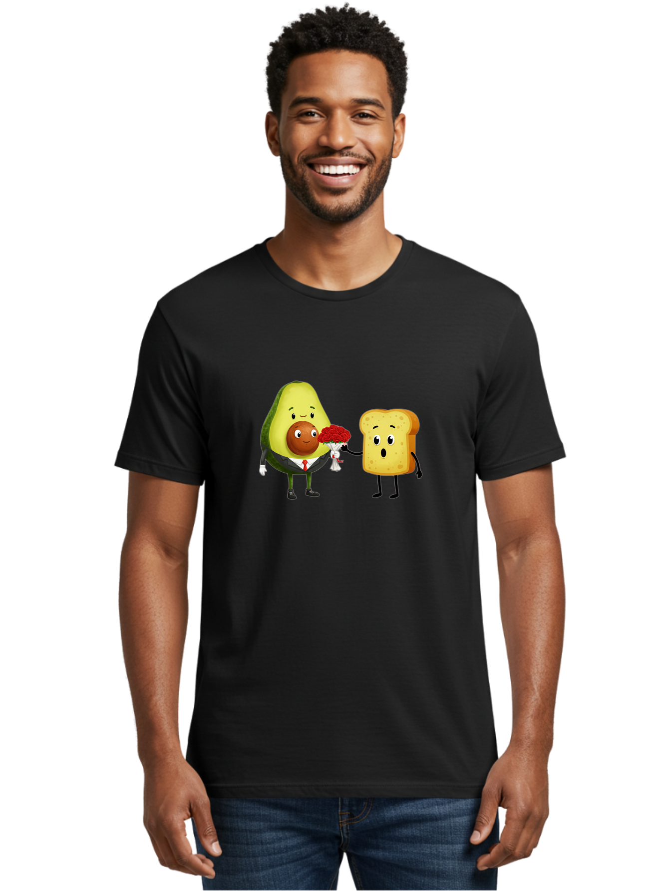 Avocado-Toast-Couple-4 Men'S Graphic Tee, 100% Cotton, Comfortable Casual Summer Wear, Machine Washable, Vintage Camera, Old Camera, Antique Camera, Black Camera, Classic Photography, Photography Equipment, Nostalgic Device, Film Camera, Bah536