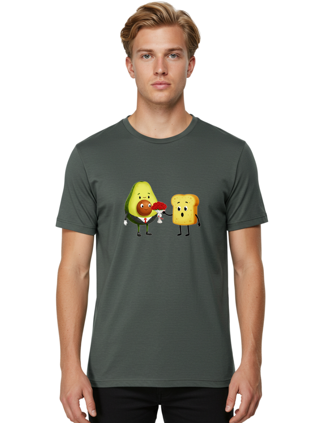 Avocado-Toast-Couple-4 Men'S Graphic Tee, 100% Cotton, Comfortable Casual Summer Wear, Machine Washable, Vintage Camera, Old Camera, Antique Camera, Black Camera, Classic Photography, Photography Equipment, Nostalgic Device, Film Camera, Bah536
